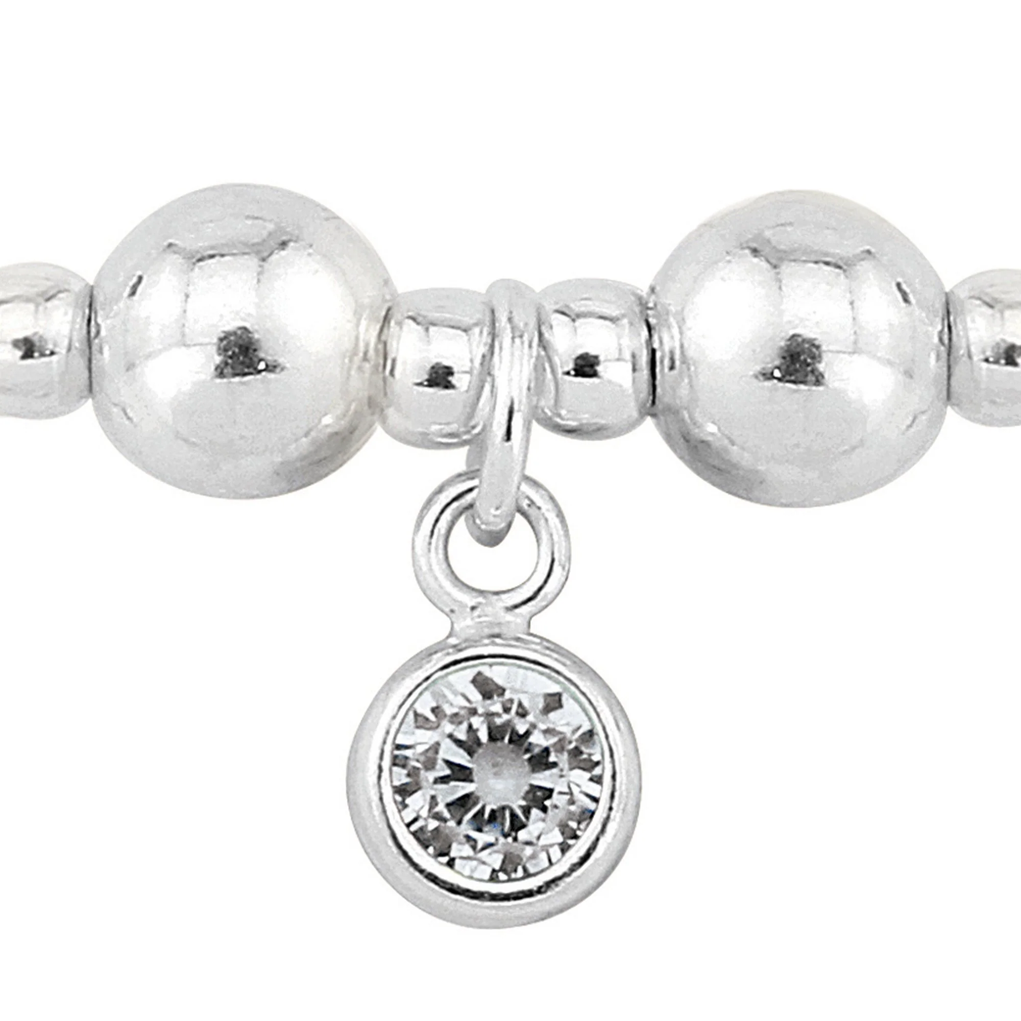 Birthstone Bracelet (April/Crystal CZ) - Image 2