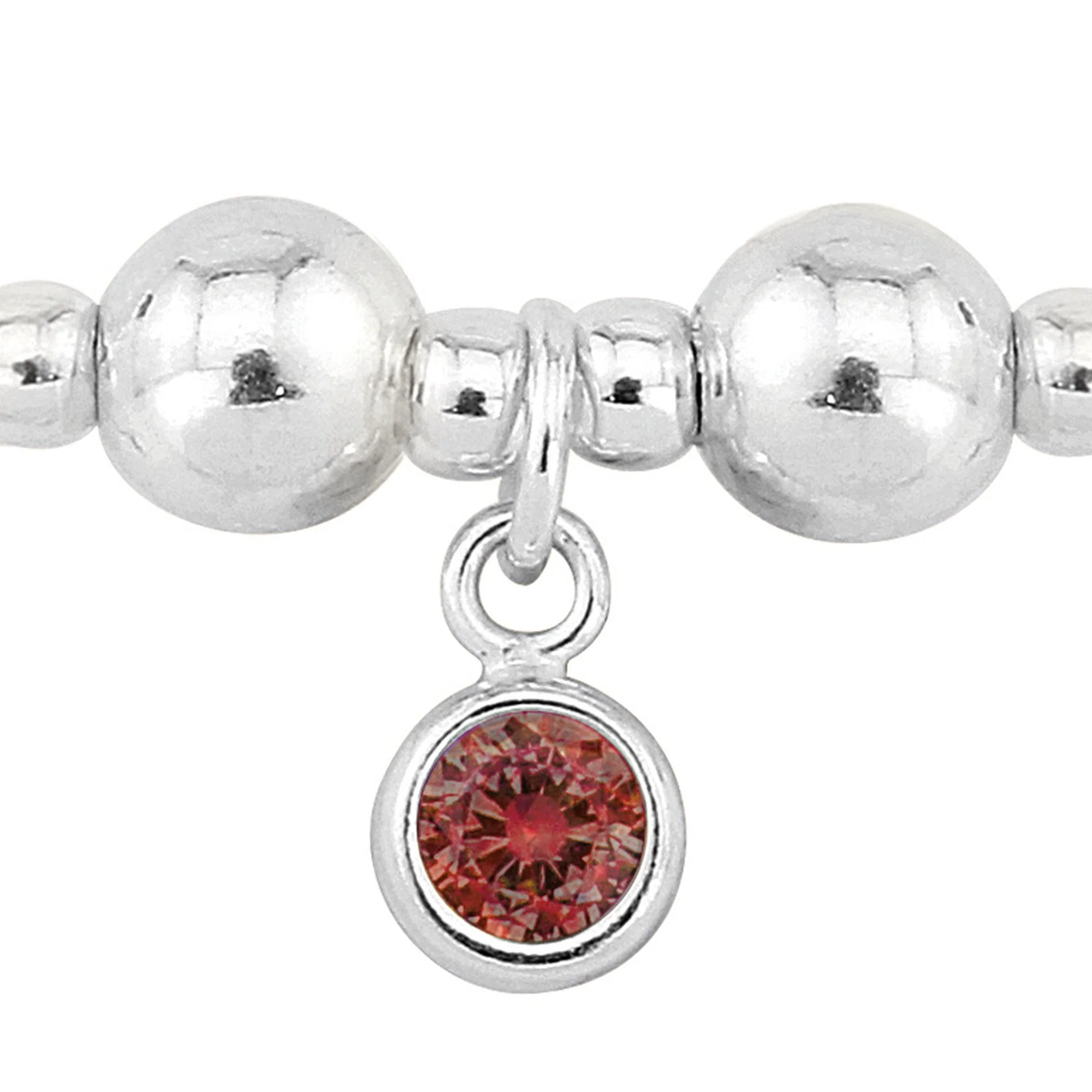 Birthstone Bracelet (January/Garnet CZ) - Image 2