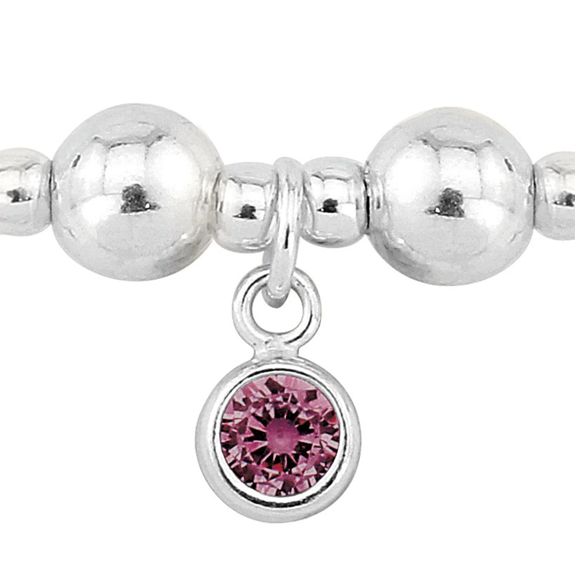 Birthstone Bracelet (July/Ruby CZ) - Image 2
