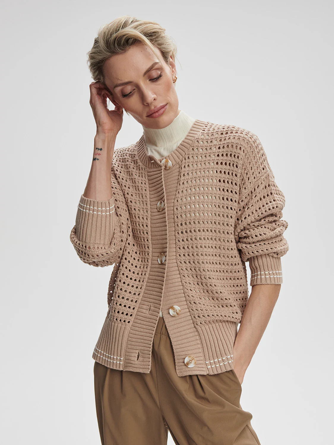 Kris Relaxed Fit Knit Cardigan - Image 7