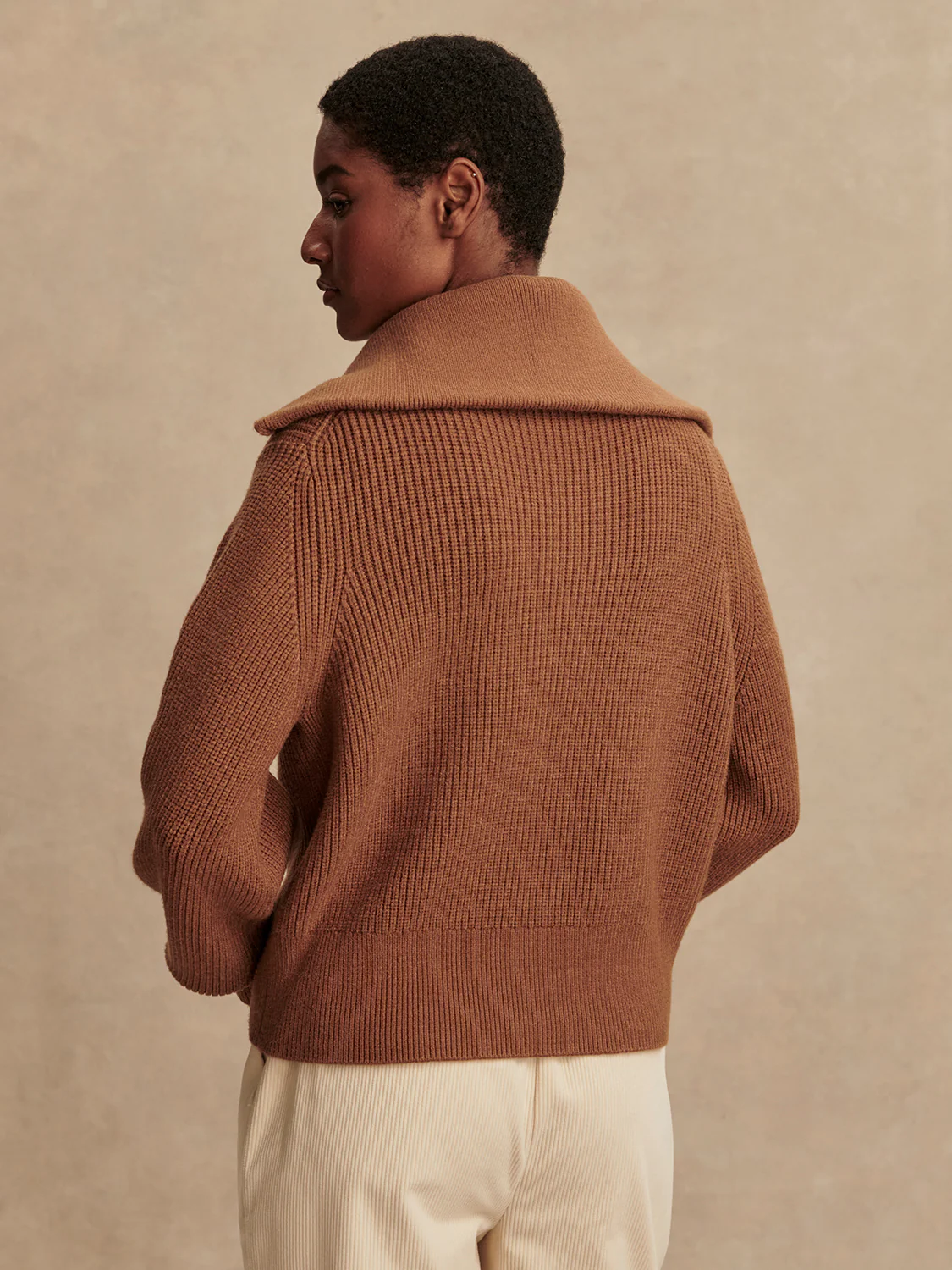 Maura Half Zip Rib Knit - Image 4