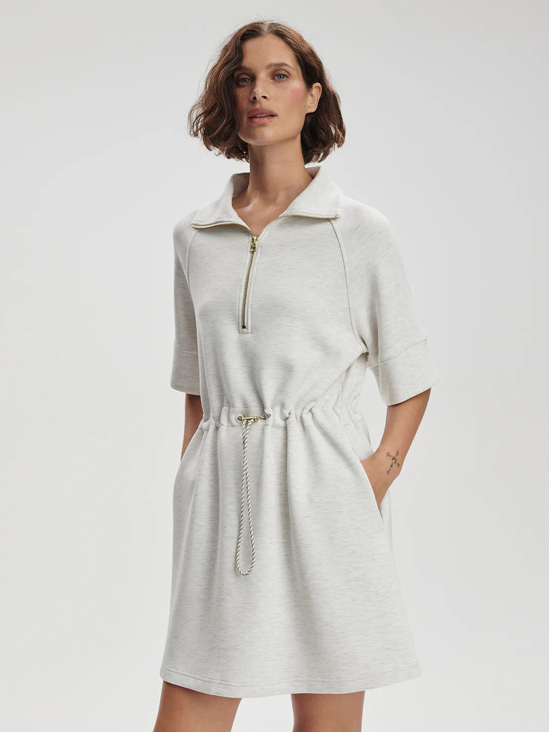 Paisley Half Zip Dress - Image 6