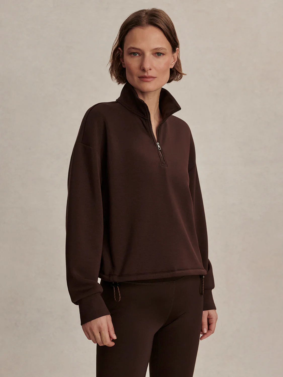 Sian Cropped Half Zip Midlayer - Image 4