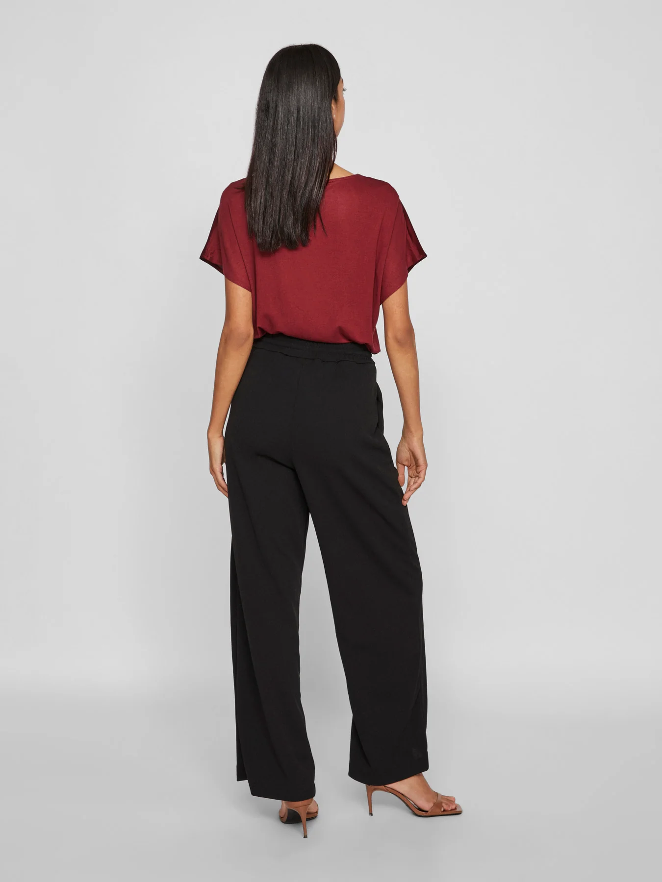 VICLUA HIGH WAISTED WIDE-LEG TROUSERS - Image 5