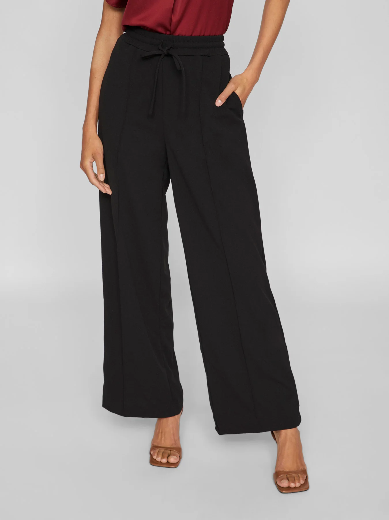 VICLUA HIGH WAISTED WIDE-LEG TROUSERS - Image 6