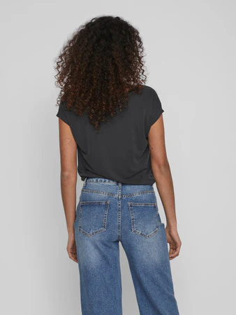 VIMODALA V-Neck Short Sleeve Top - Image 2