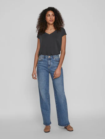 VIMODALA V-Neck Short Sleeve Top - Image 4