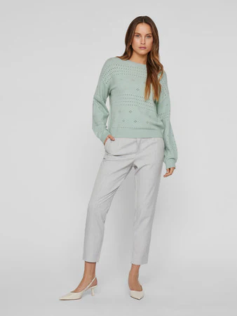 VIRIL POINTELLE KNIT JUMPER - Image 4