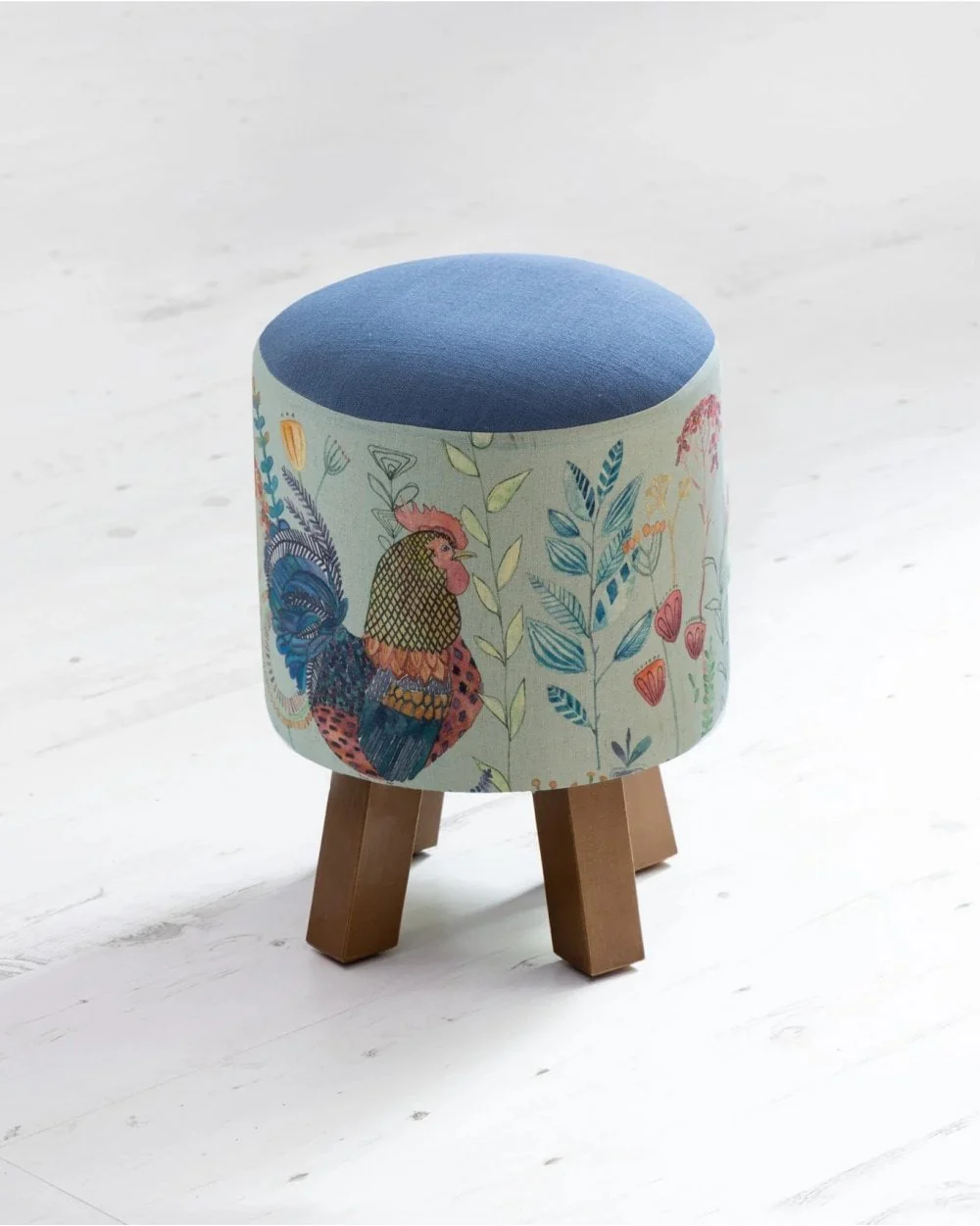 Bilbury Flock Robins Egg Monty Footstool
