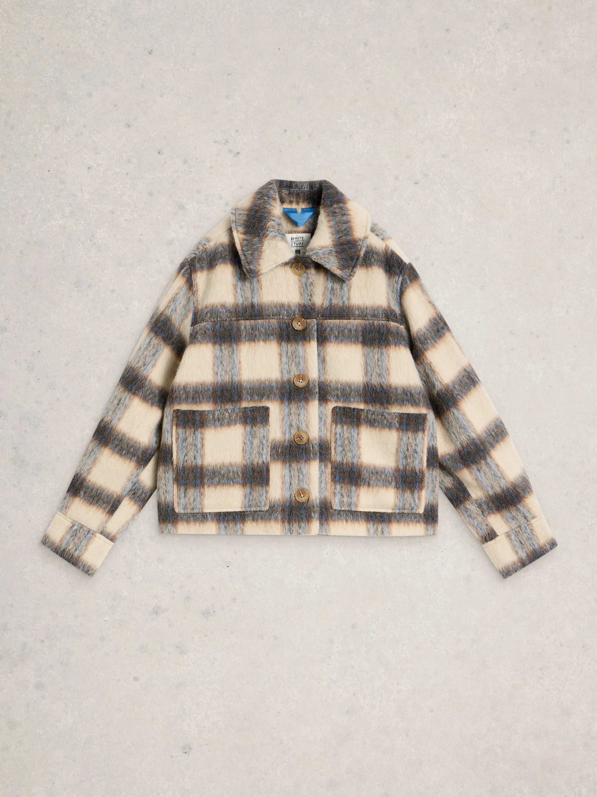 Alexa Check Wool Blend Jacket