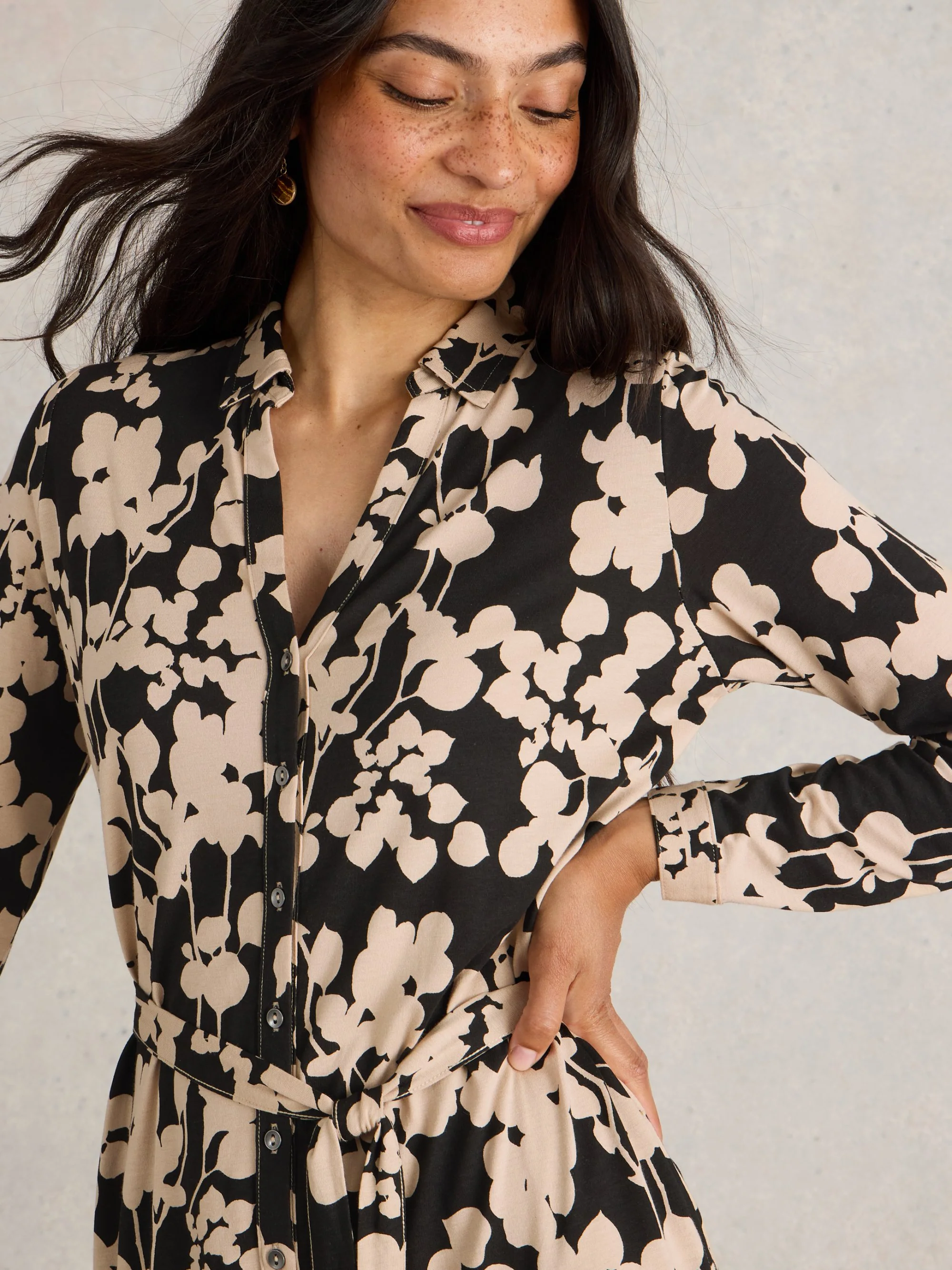 Annie Jersey Shirt Dress - Image 4