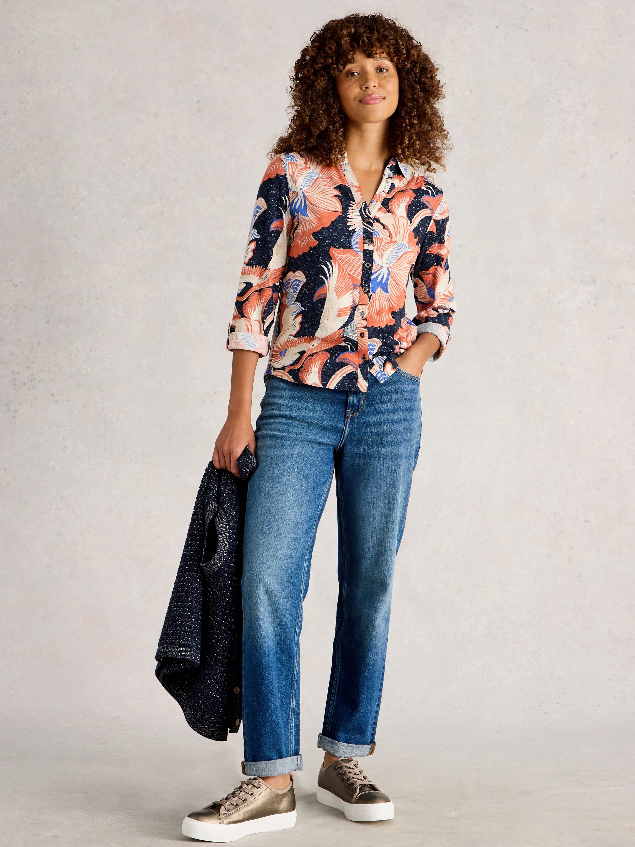 ANNIE PRINTED SPARKLE SHIRT - Image 7