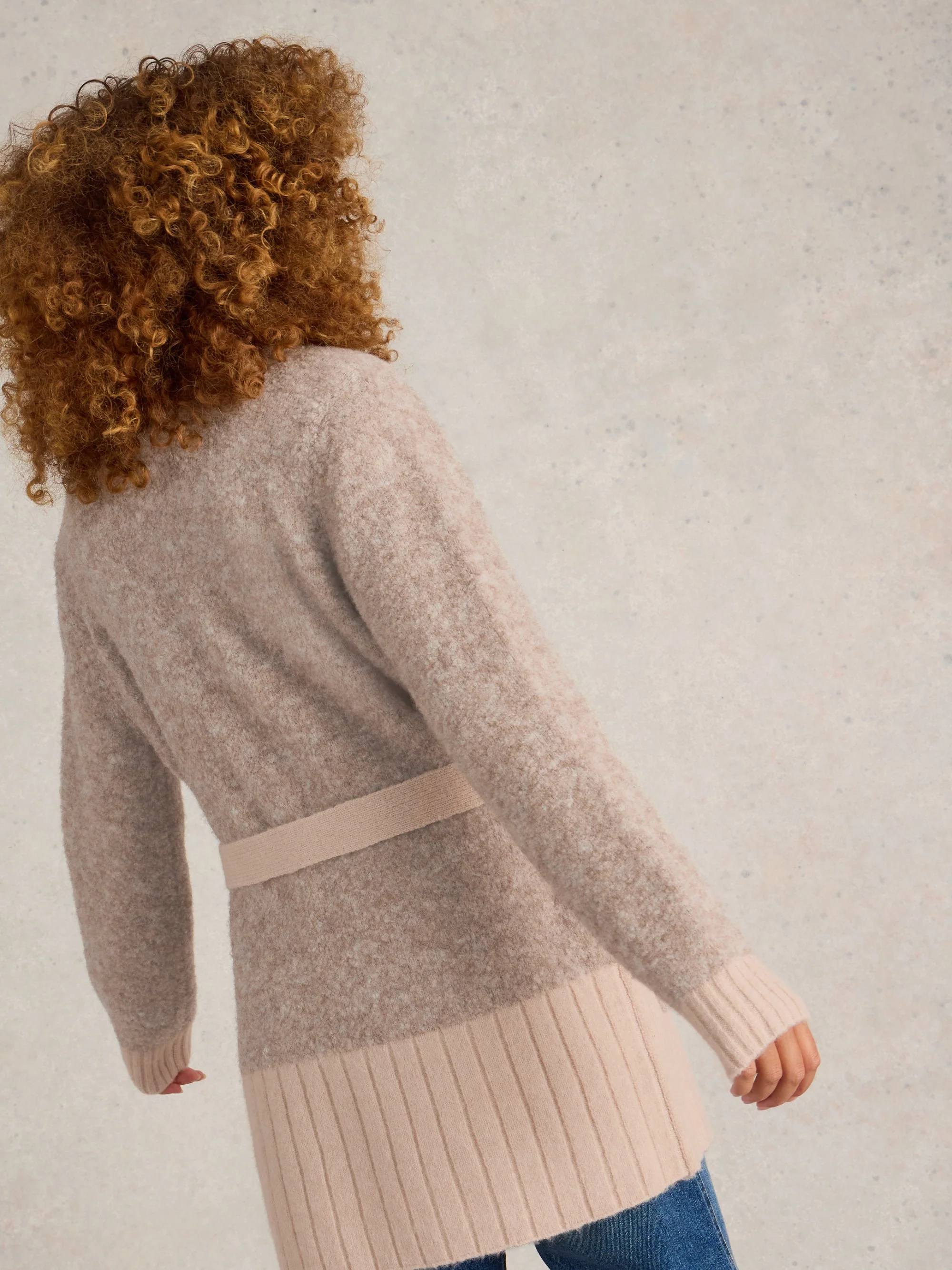 BOBBY BOUCLE BELTED CARDI - Image 5