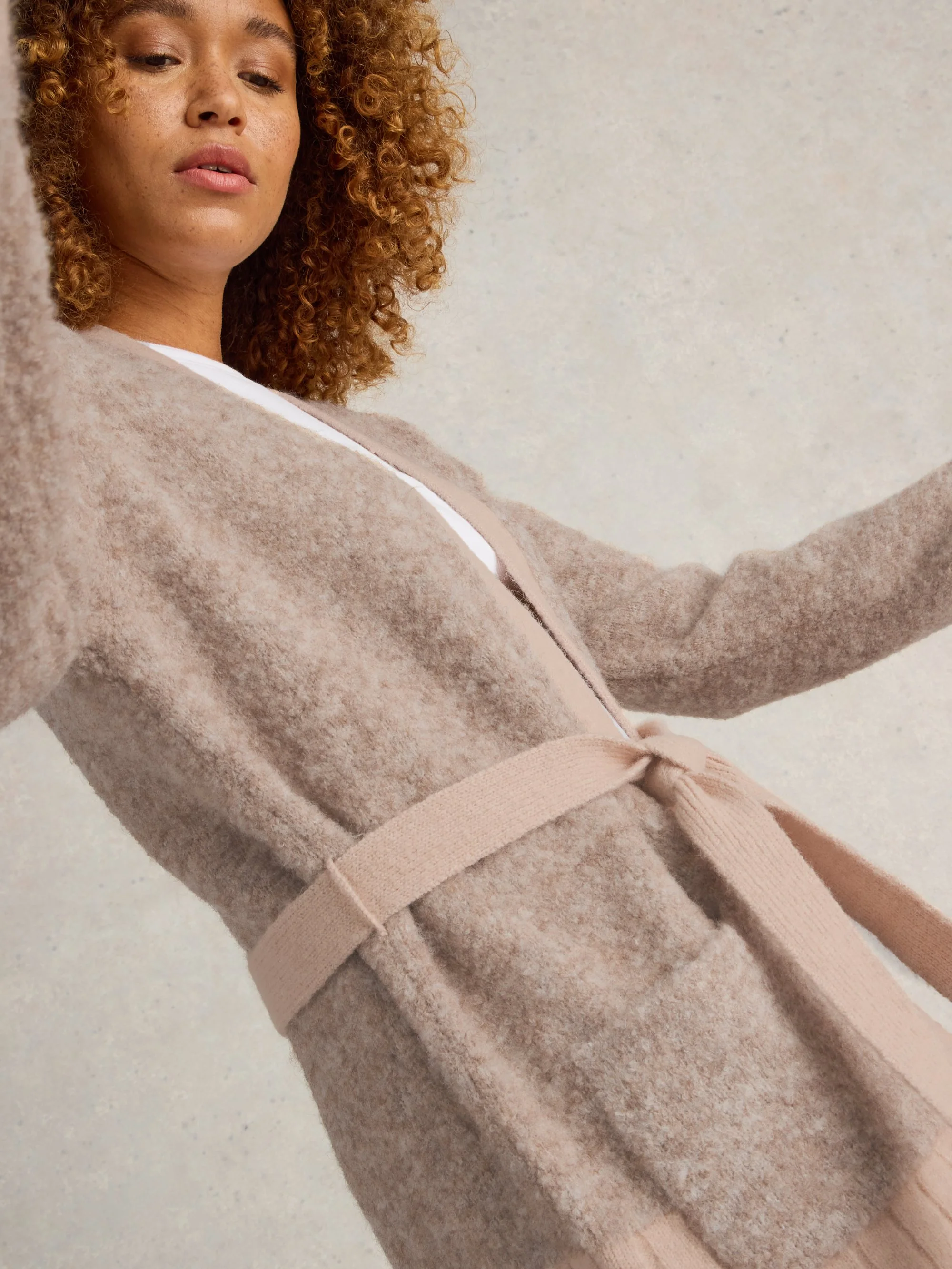 BOBBY BOUCLE BELTED CARDI - Image 6