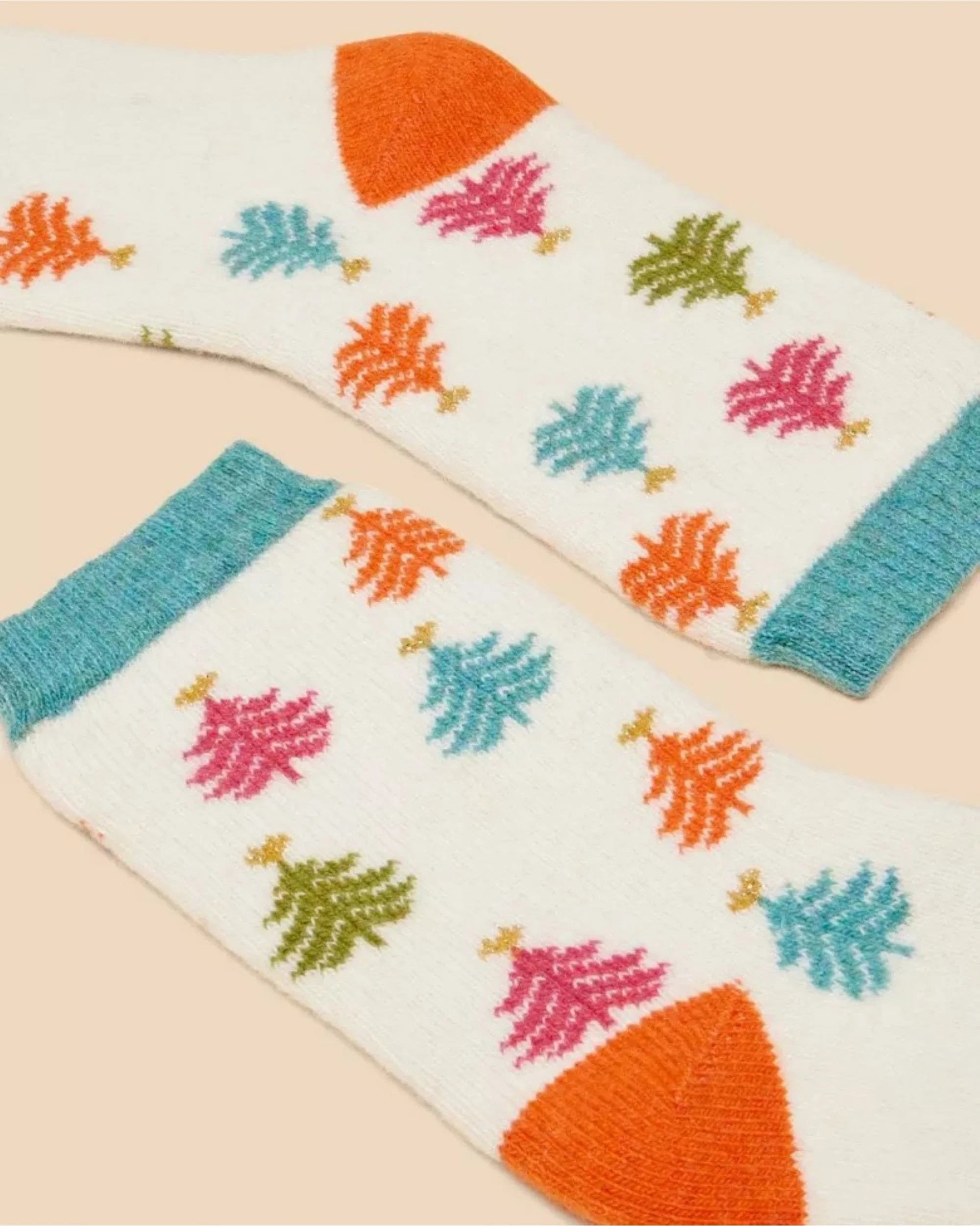 Christmas Tree Wool Mix Socks - Image 2