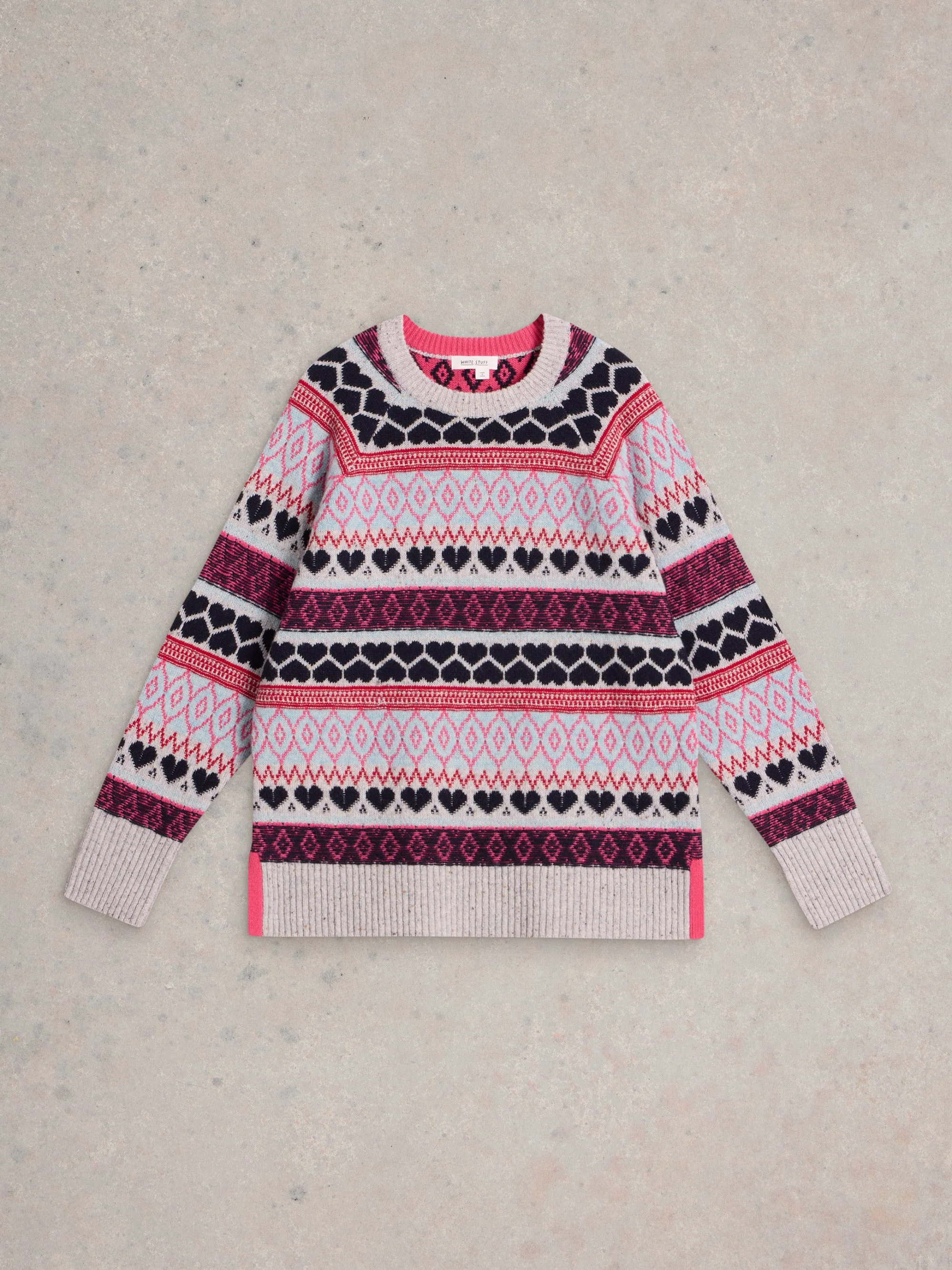 Gabby Longline Fairisle Jumper - Image 2