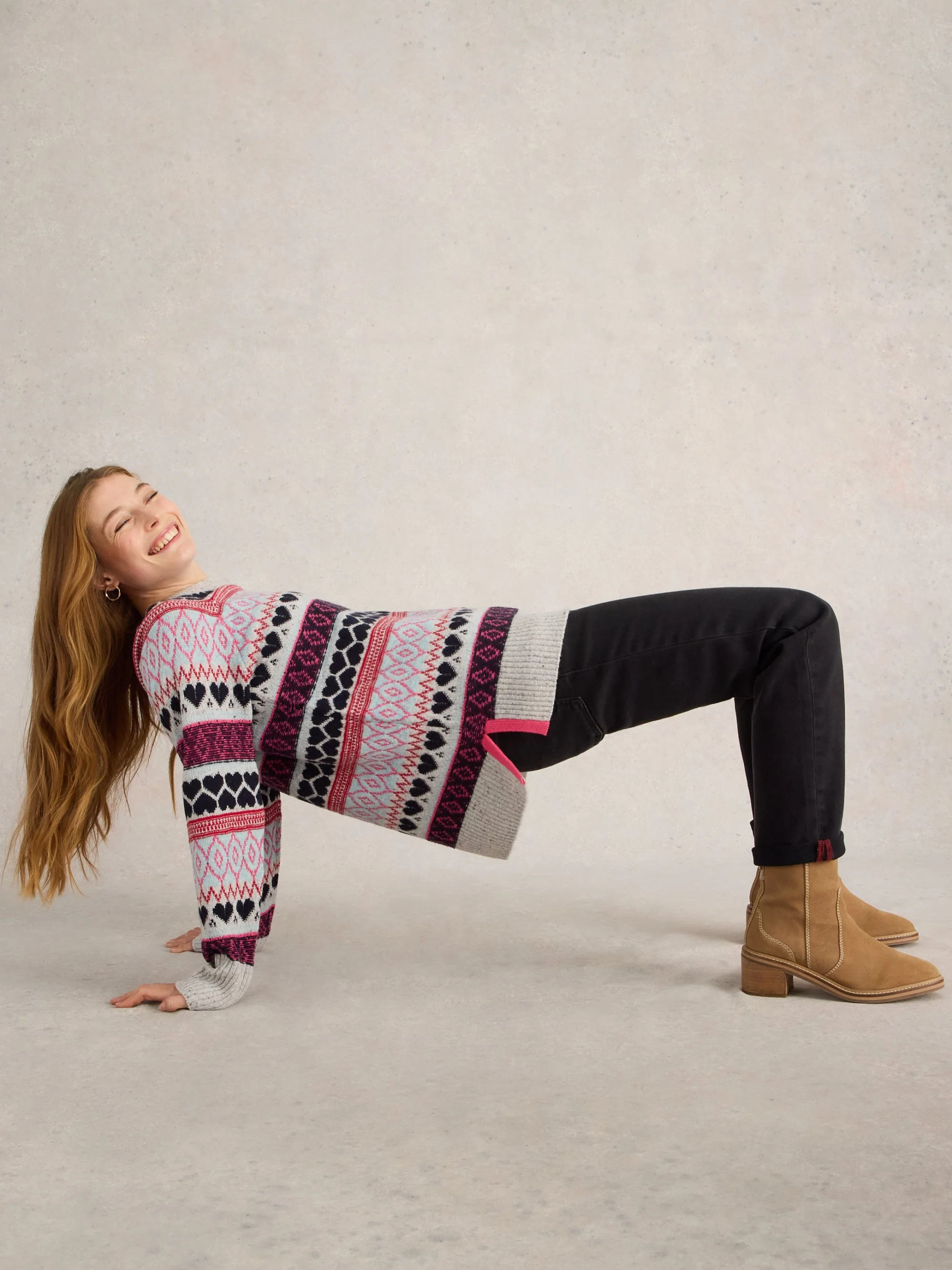 Gabby Longline Fairisle Jumper - Image 5
