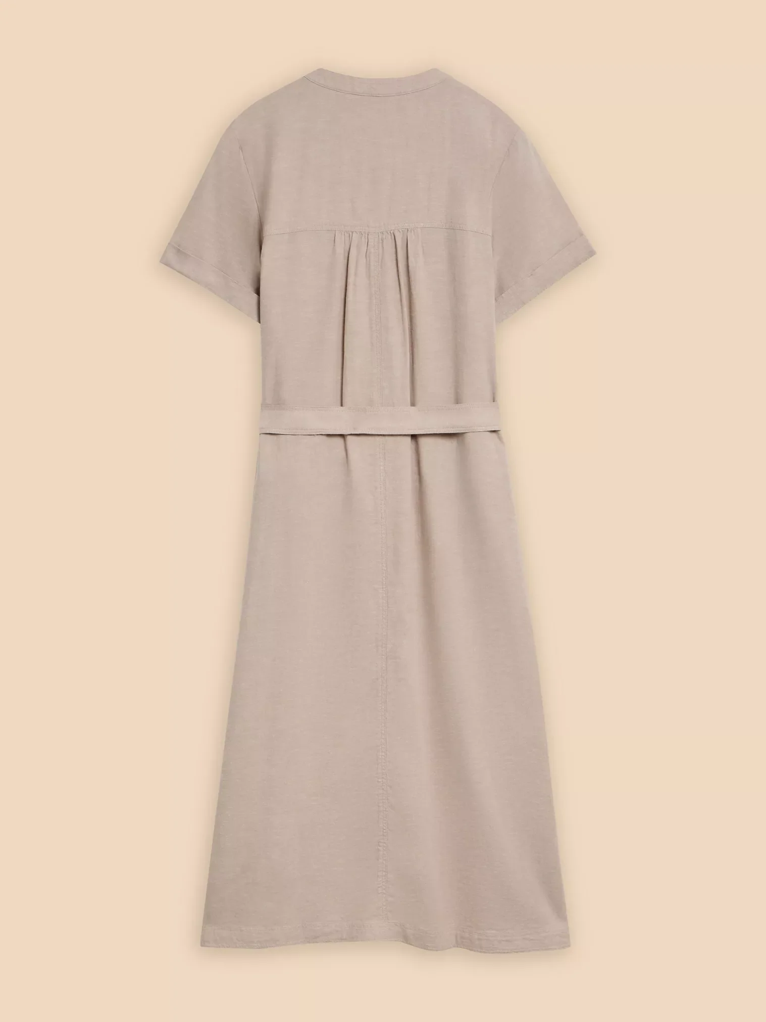 Hazel Linen Blend Shirt Dress - Image 5