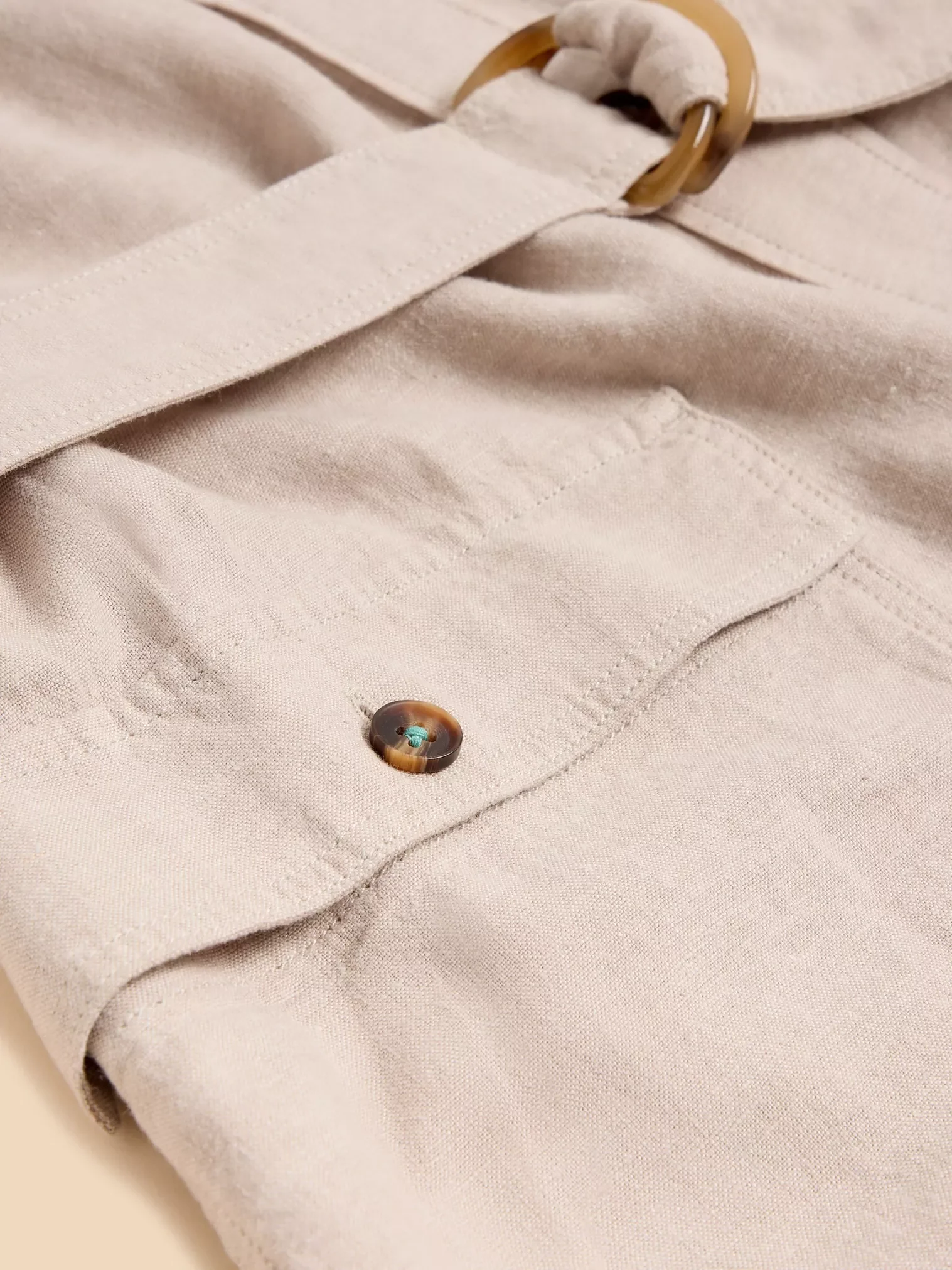 Hazel Linen Blend Shirt Dress - Image 6