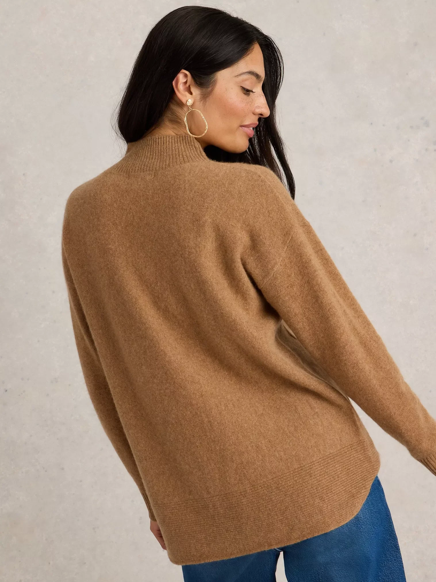 Holly High Neck Cashmere Jumper - Image 3