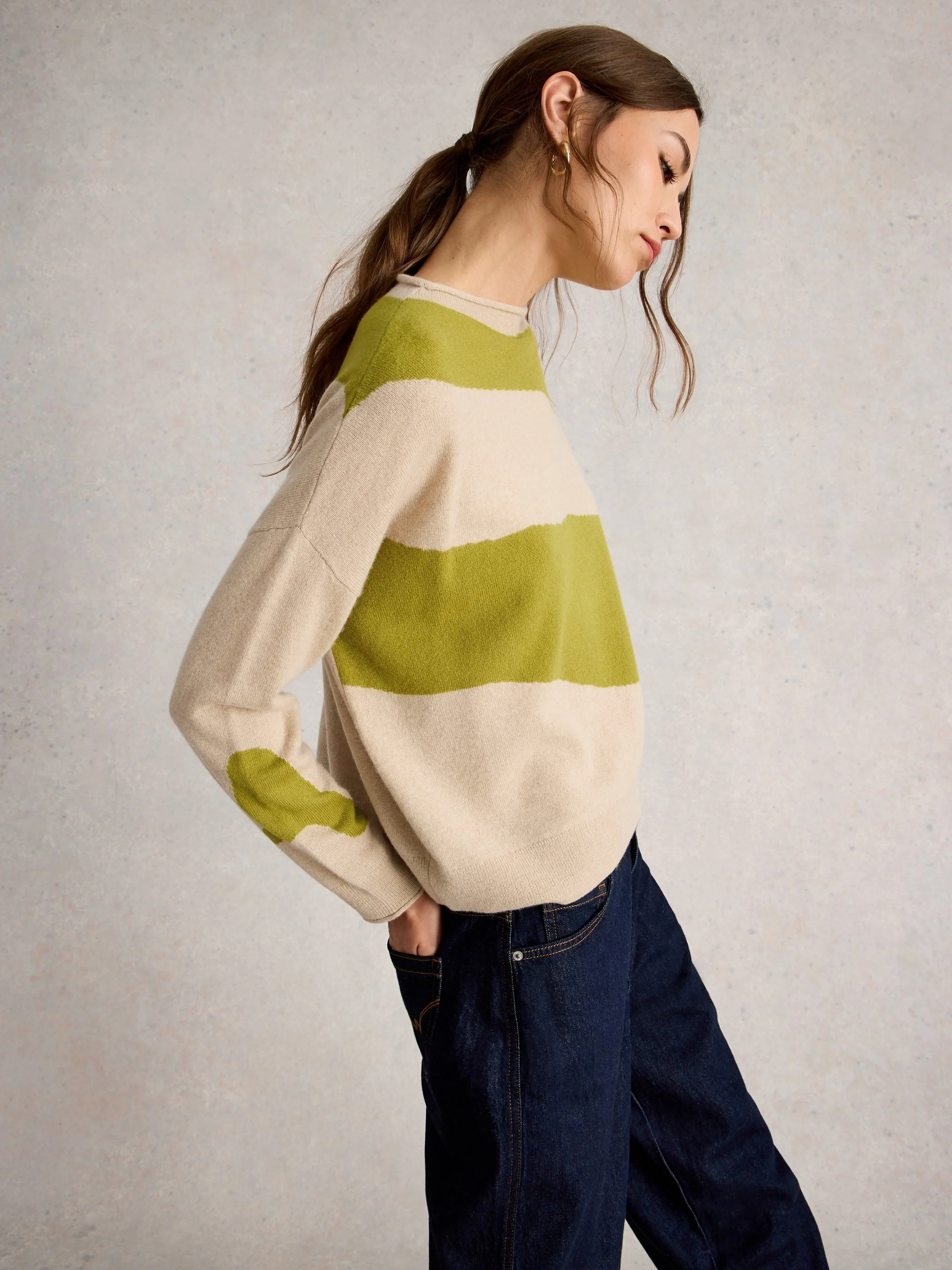 KITTY ABSTRACT CASHMERE JUMPER - Image 2