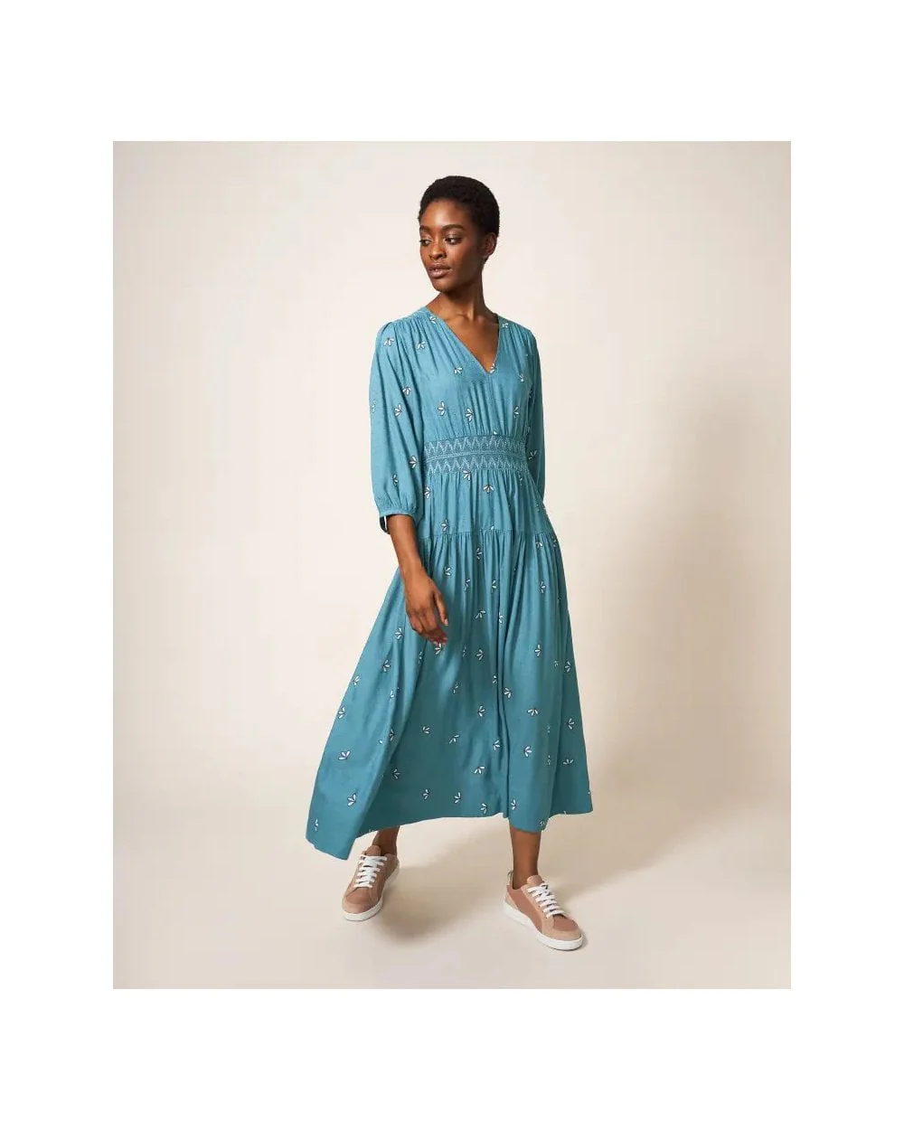 Maude Embroidered Dress