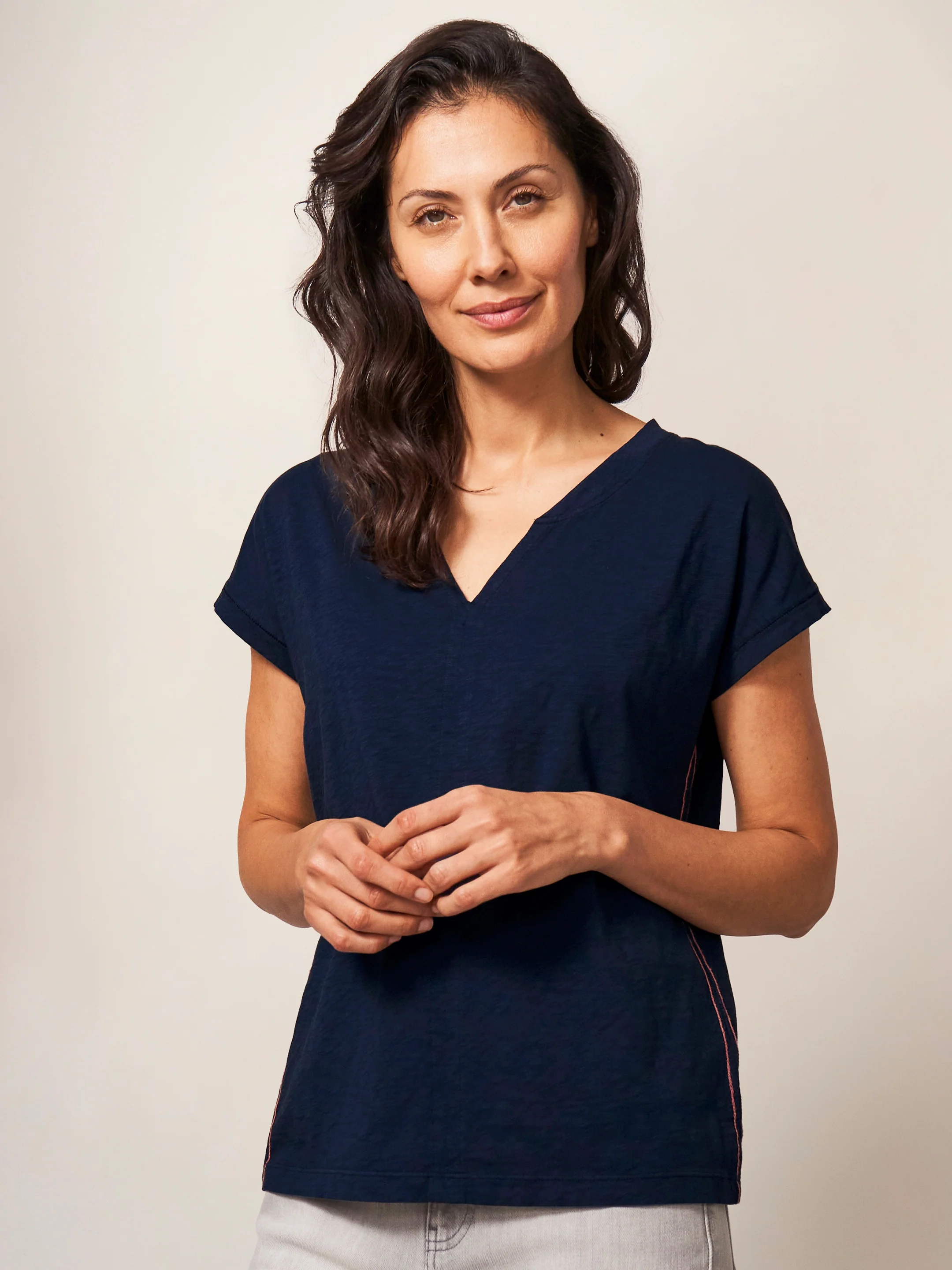 Nelly Notch Neck Tee - Image 3