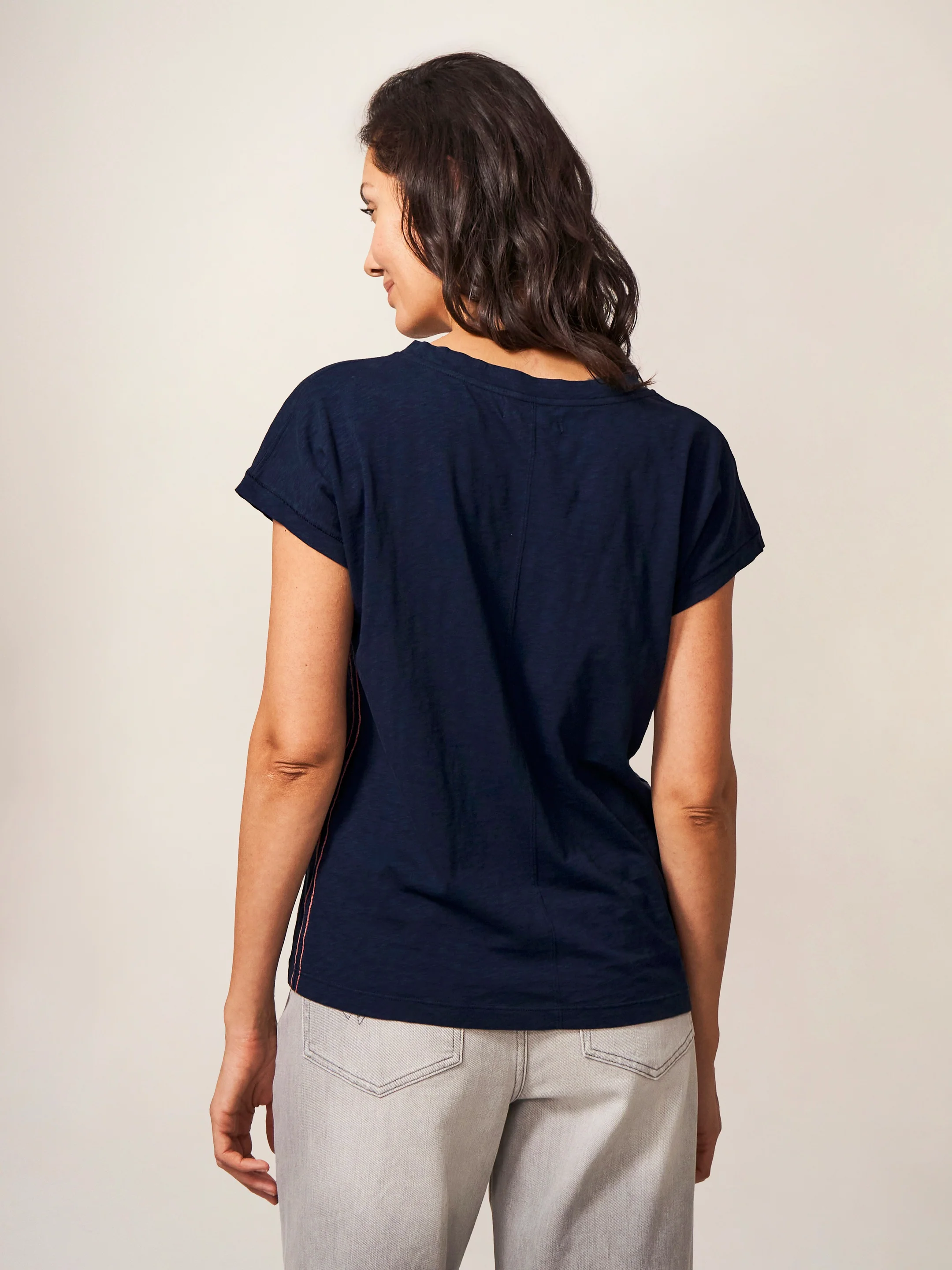 Nelly Notch Neck Tee - Image 4