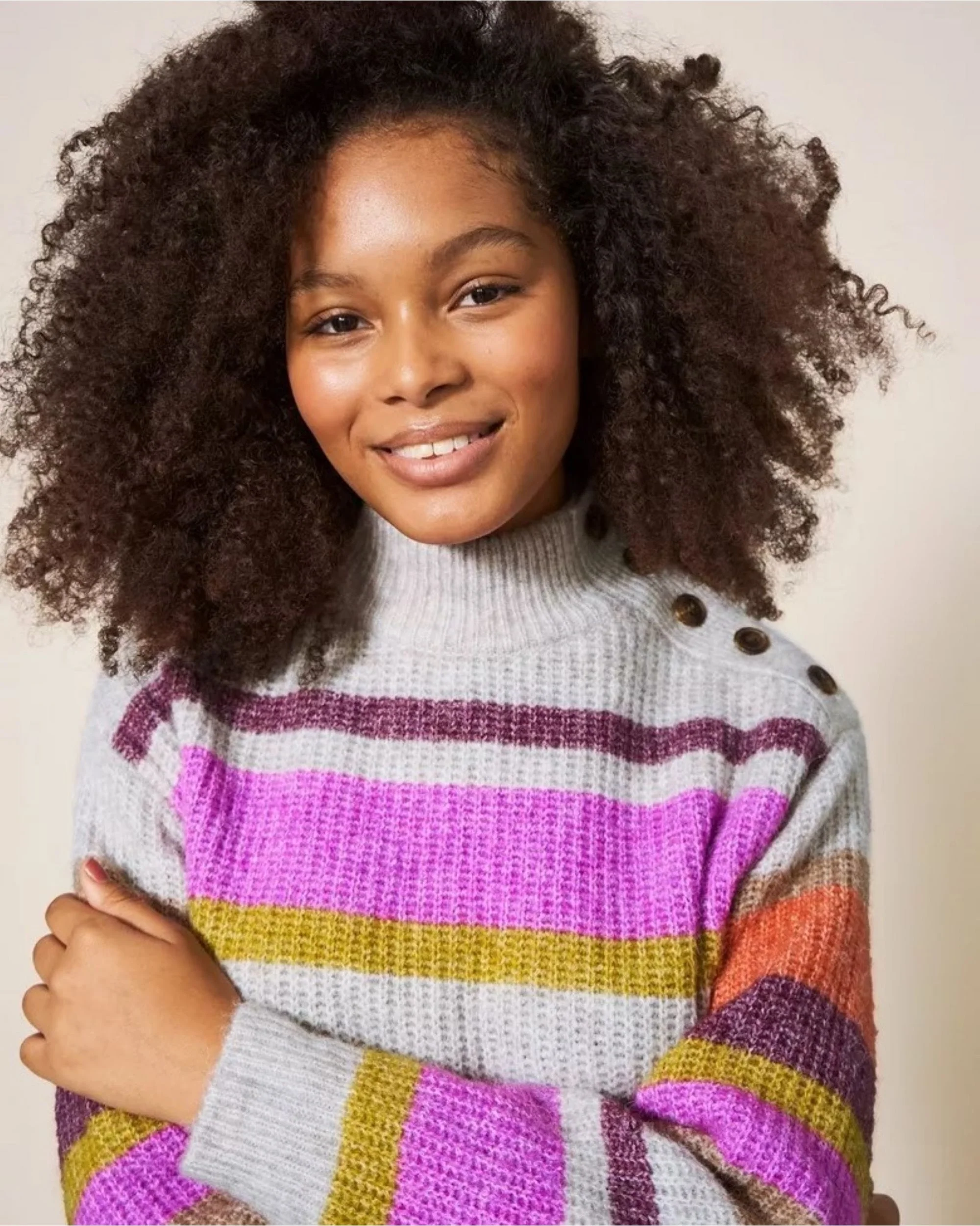 RAINBOW STRIPE JUMPER - Image 2