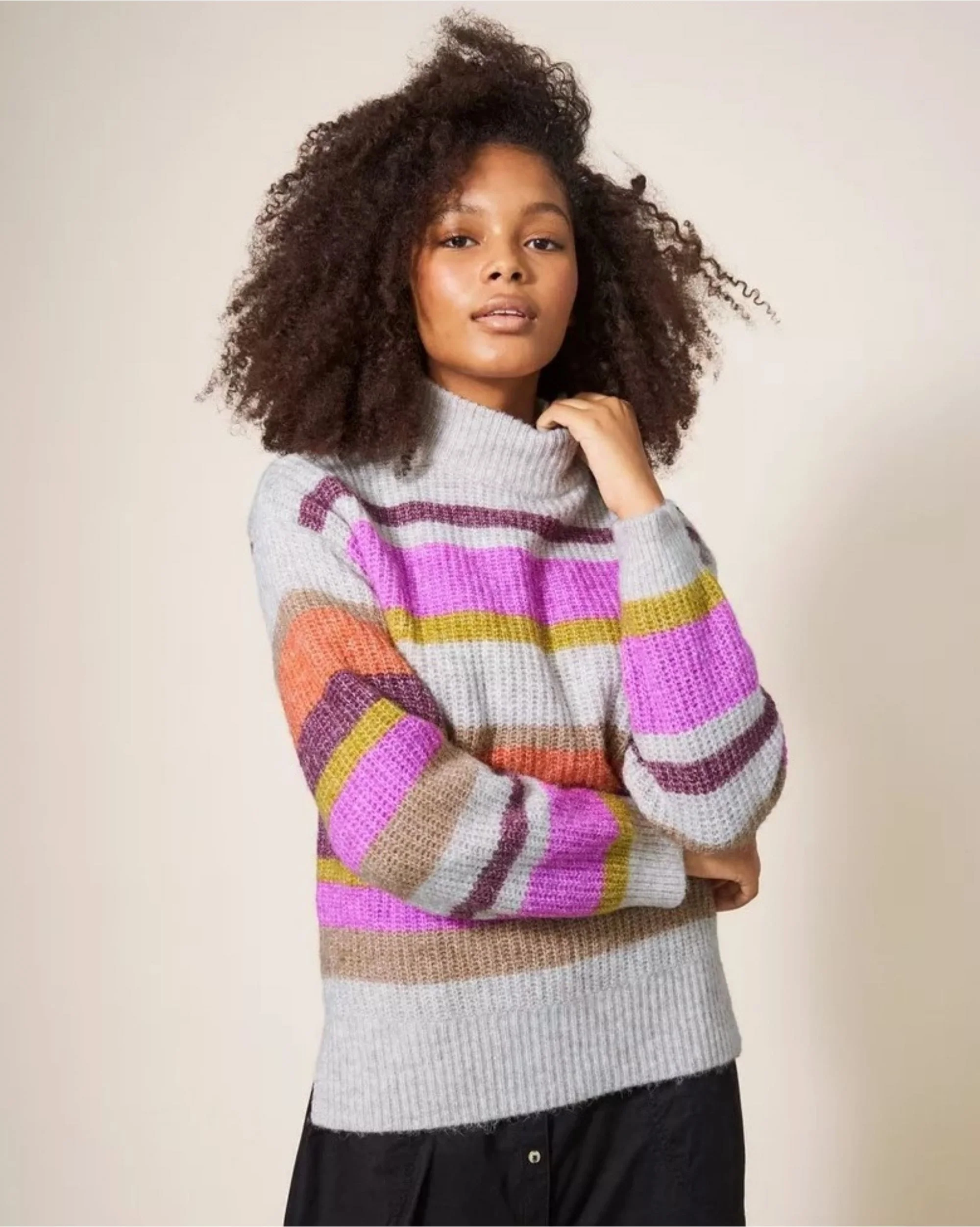 RAINBOW STRIPE JUMPER - Image 4