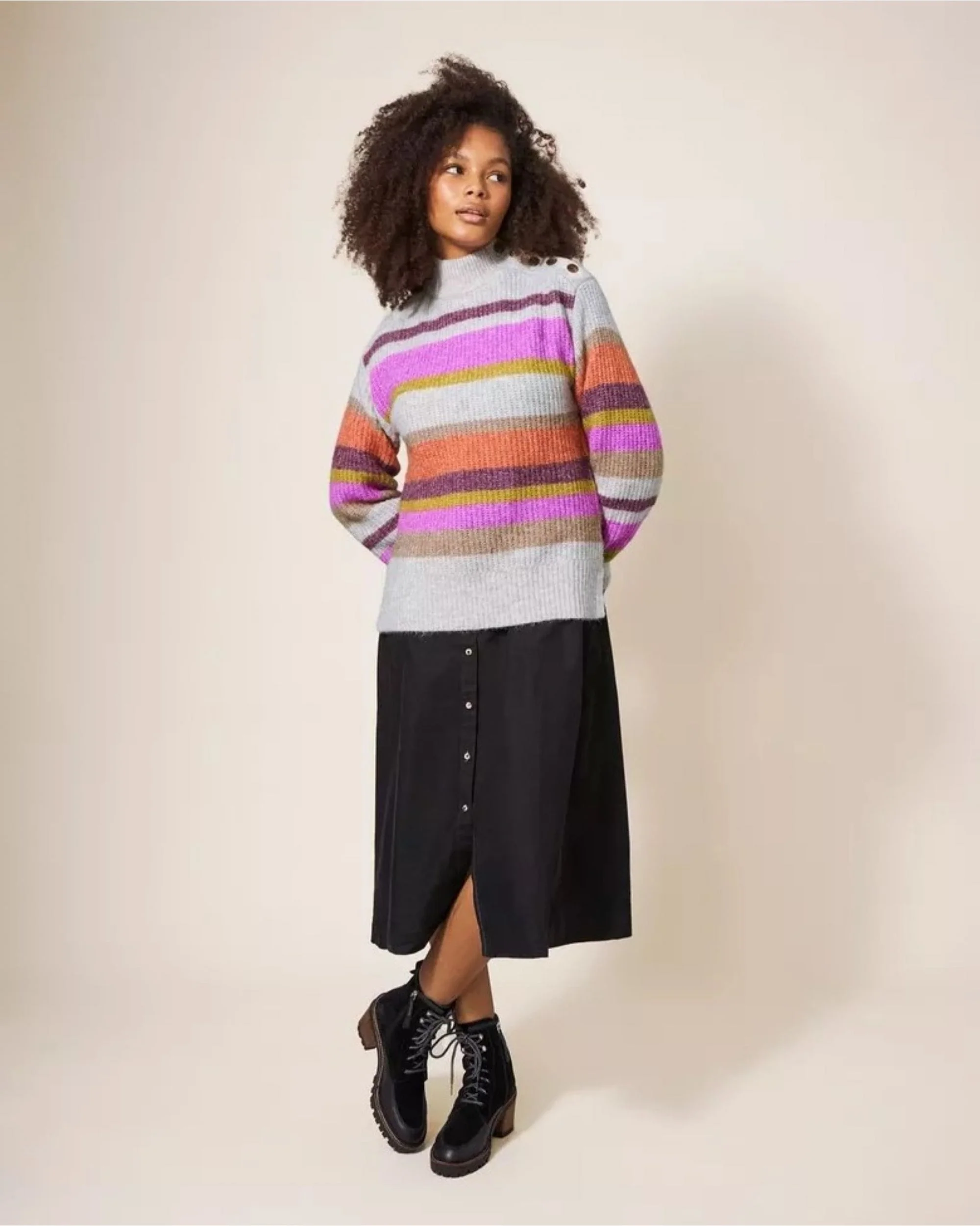 RAINBOW STRIPE JUMPER - Image 7