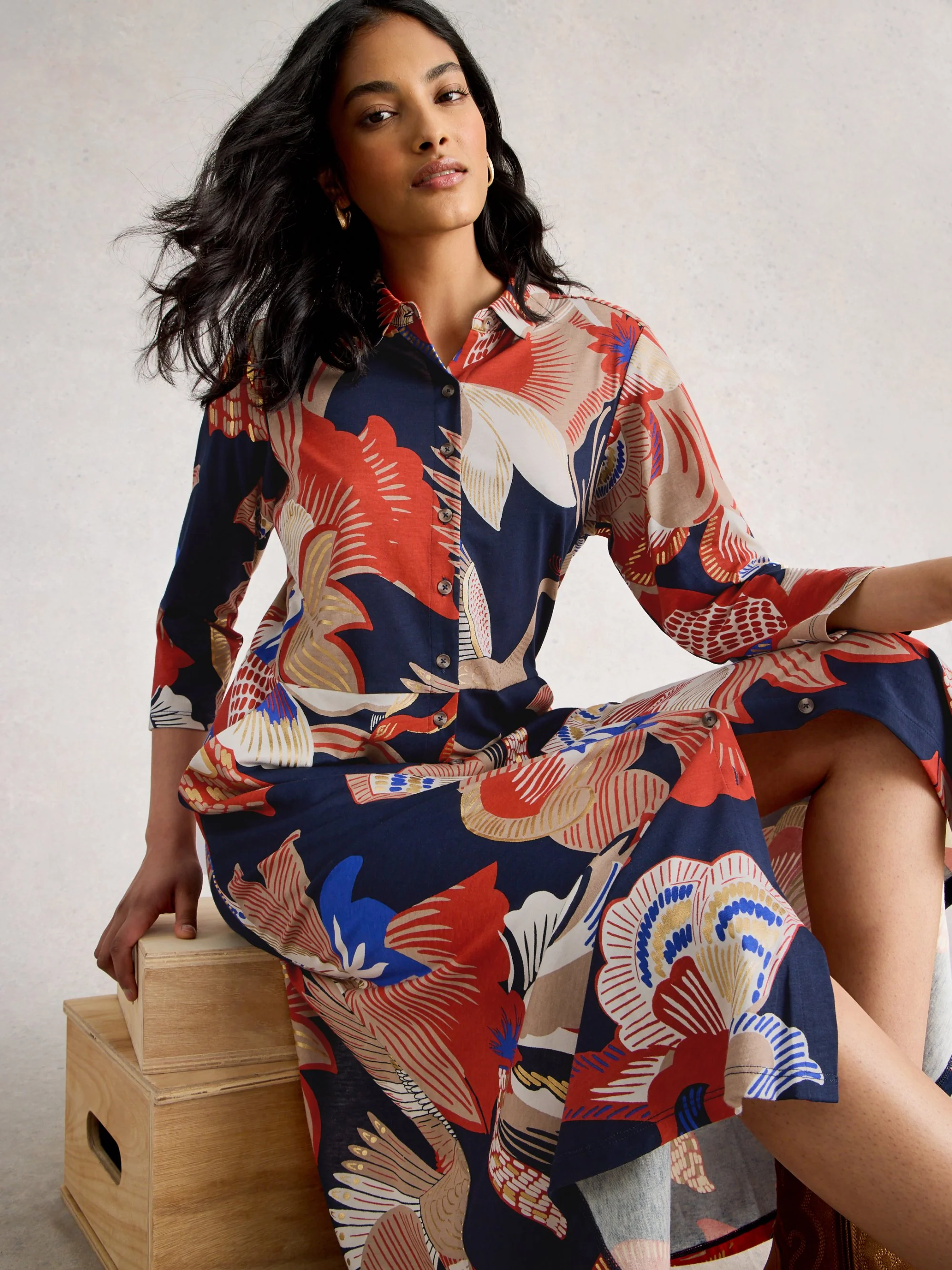 Rua Jersey Shirt Dress
