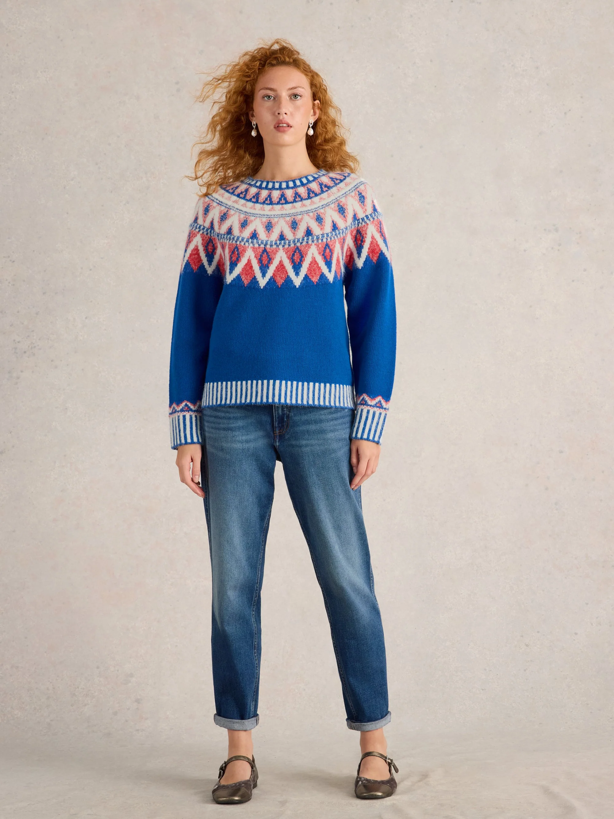 SAPPHIRE FAIRISLE JUMPER - Image 3