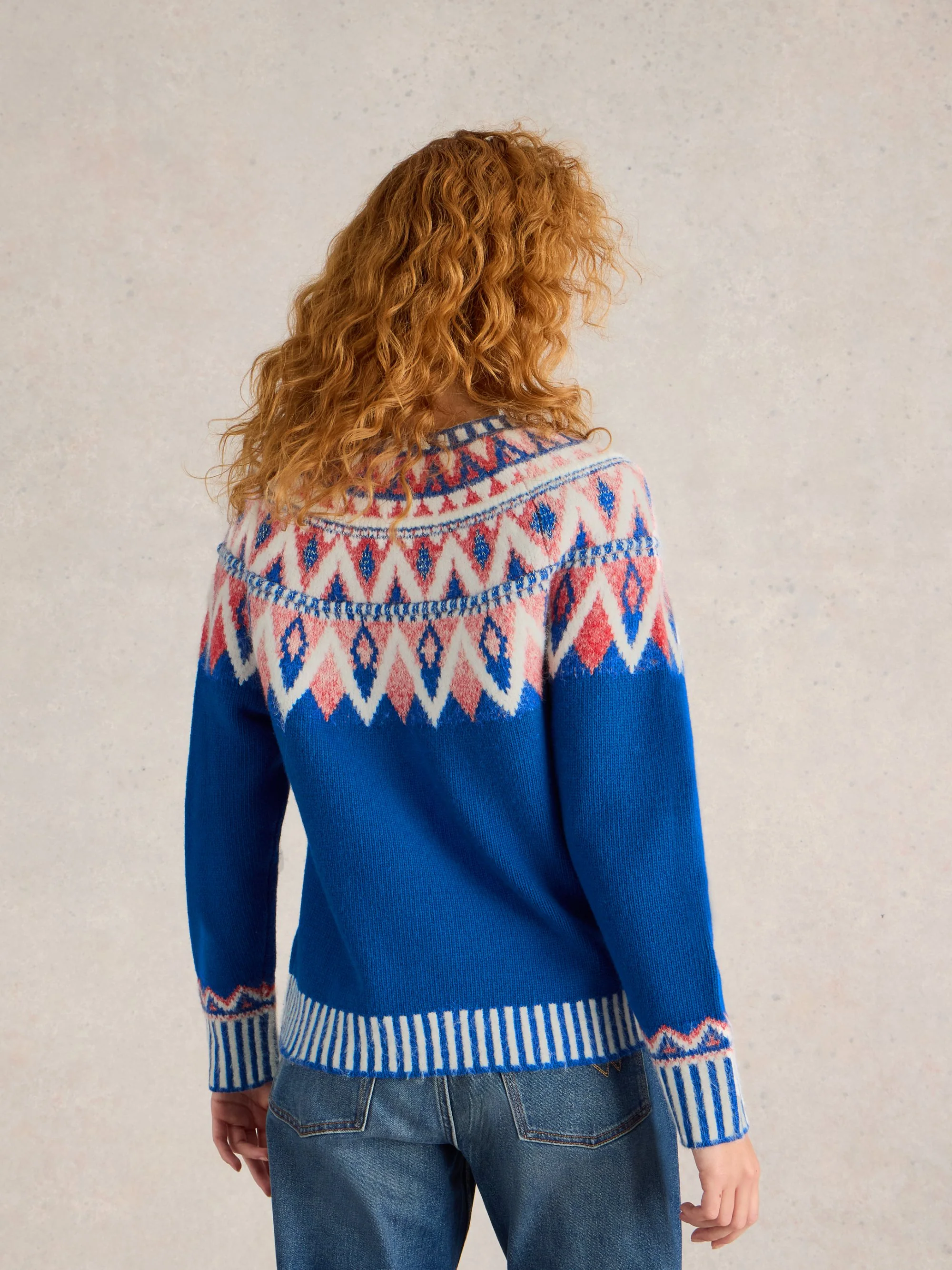 SAPPHIRE FAIRISLE JUMPER - Image 4