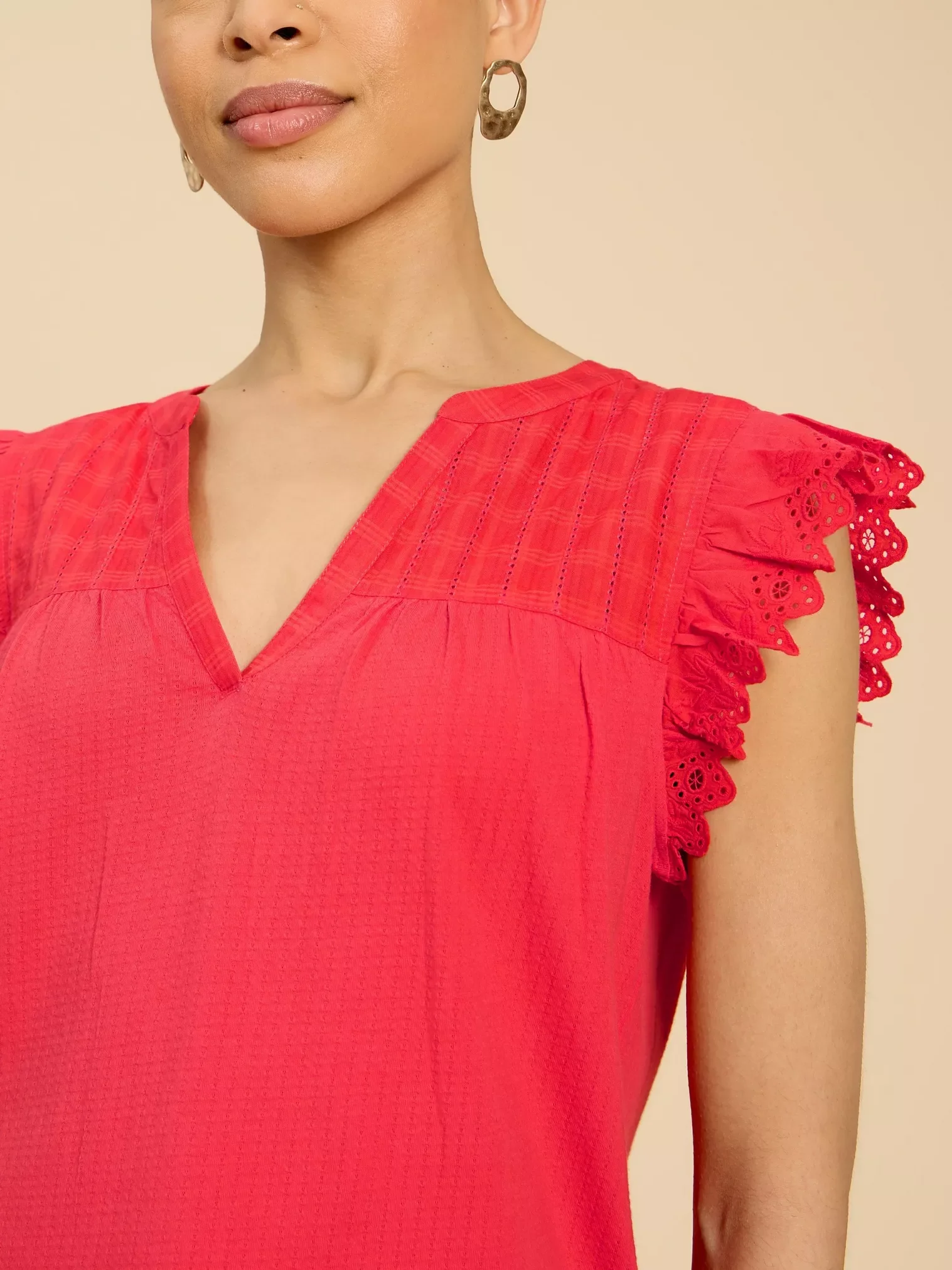 Tessa Woven Frill Top - Image 4