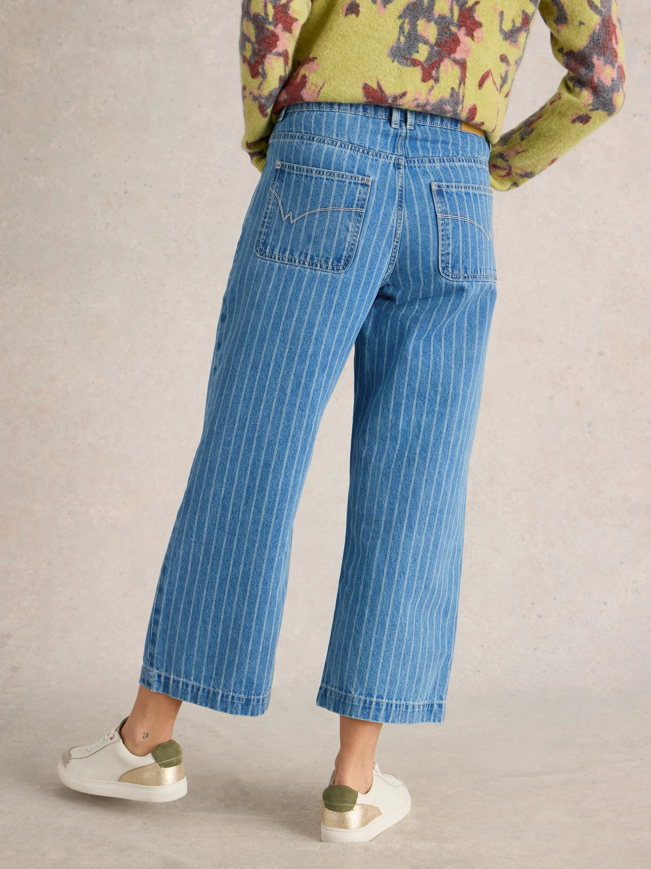 Tia Wide Leg Crop Jean - Image 2