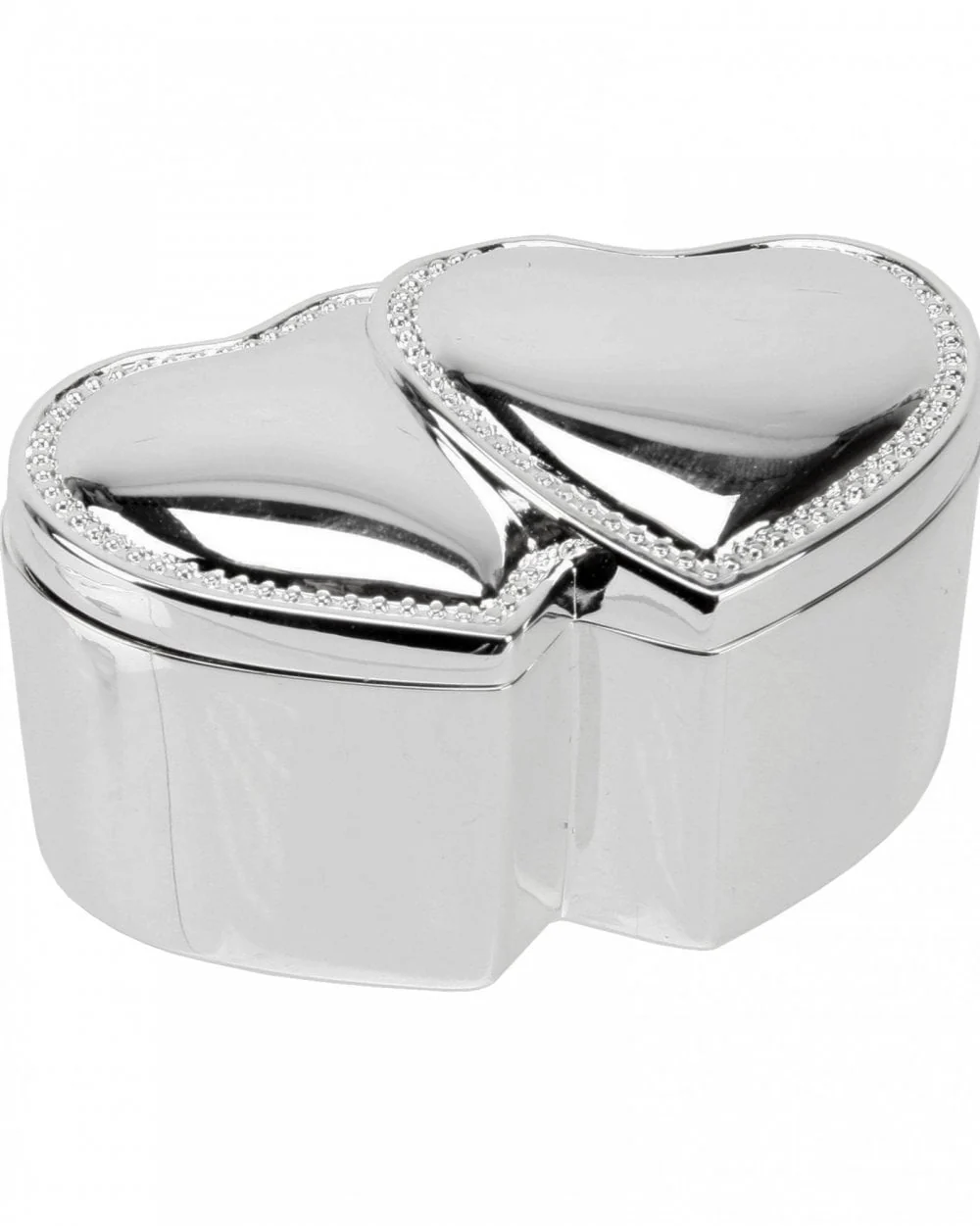 Sophia Silver-plated Entwined Hearts Ring Box