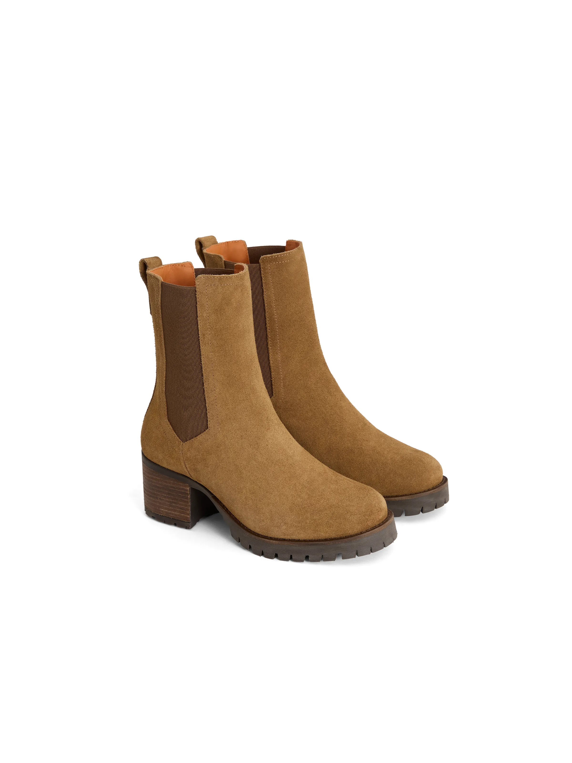 Boudica Suede Heeled Ankle Boot