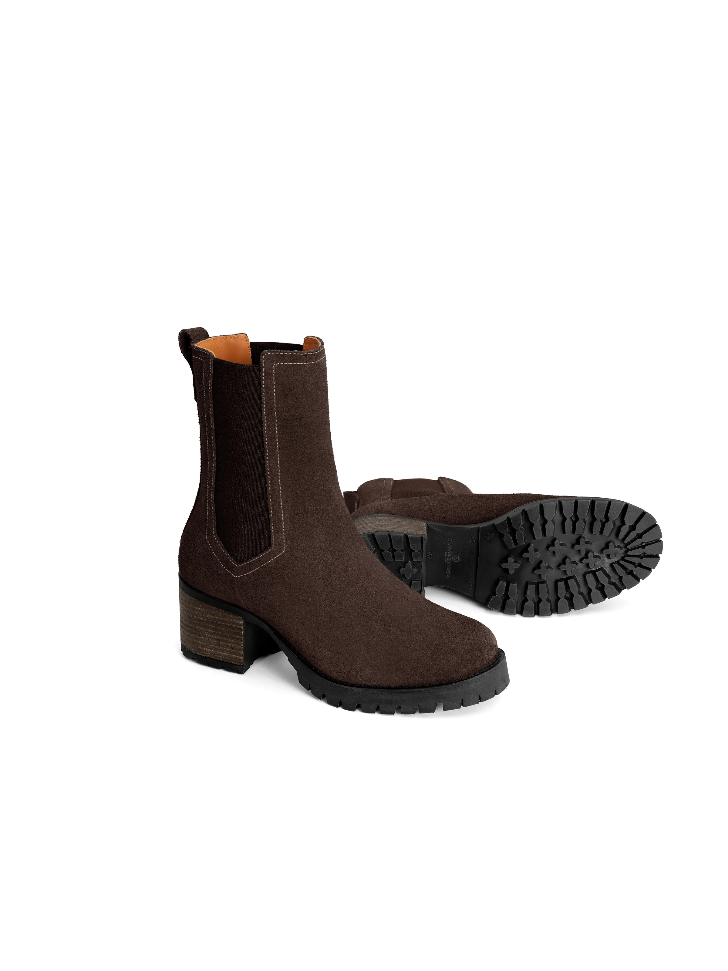 Boudica Suede Heeled Ankle Boot - Image 10