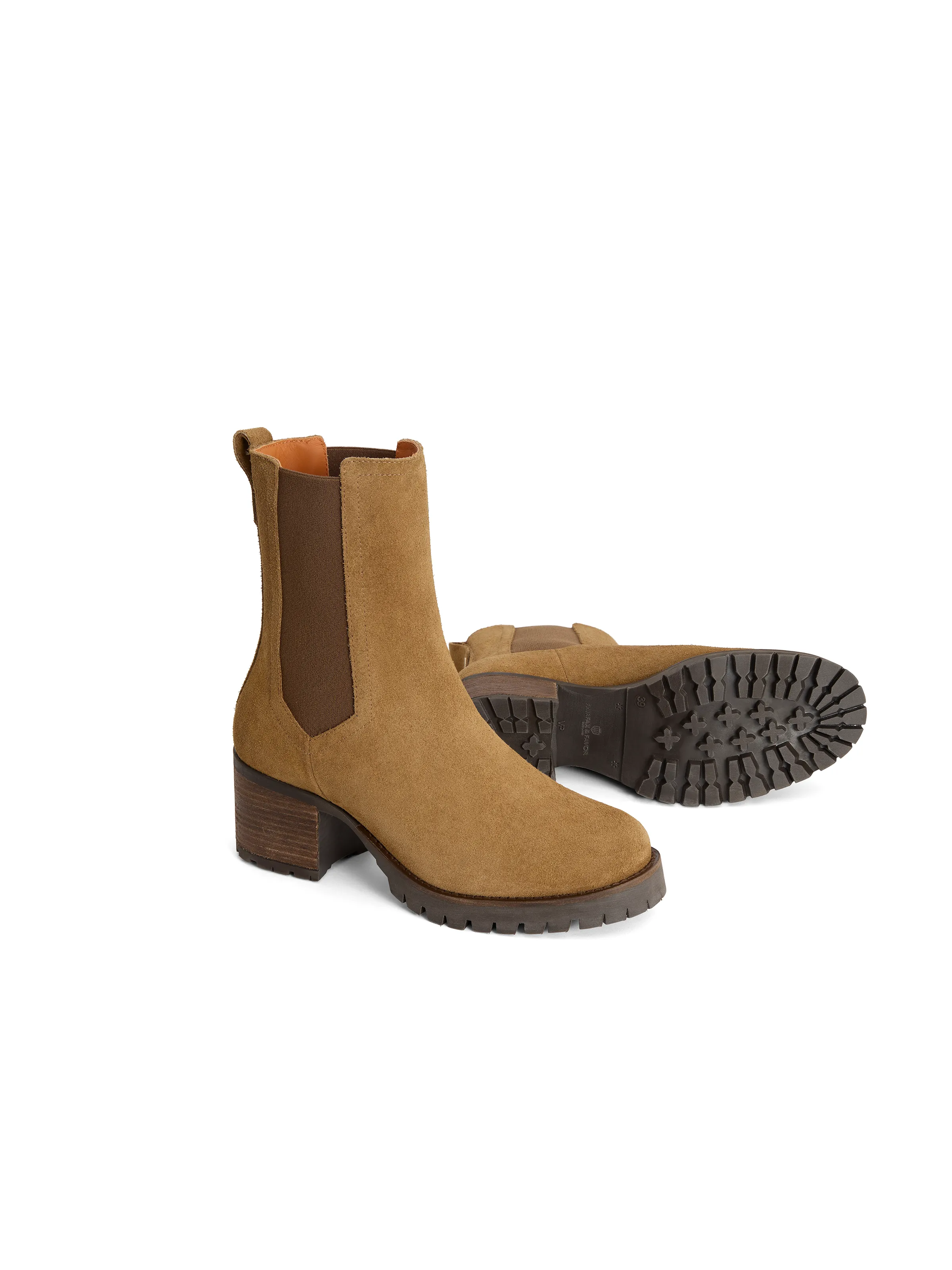 Boudica Suede Heeled Ankle Boot - Image 3