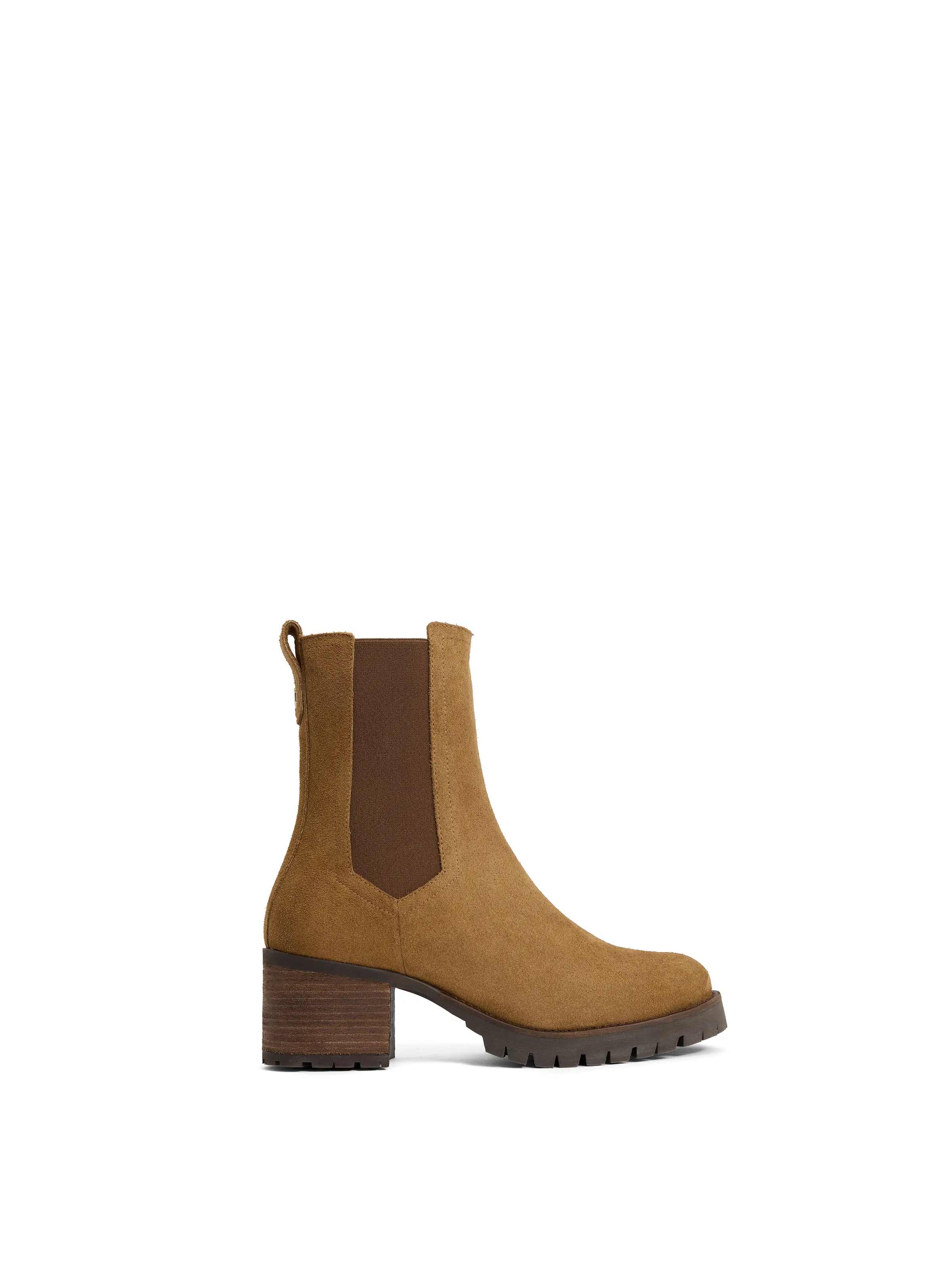 Boudica Suede Heeled Ankle Boot - Image 5
