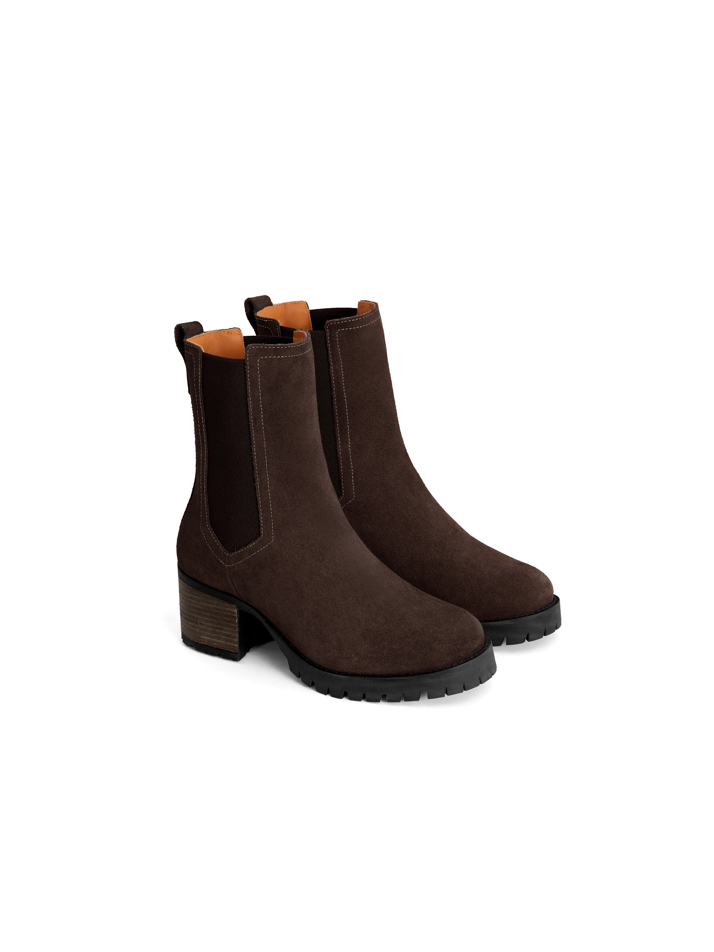 Boudica Suede Heeled Ankle Boot - Image 7