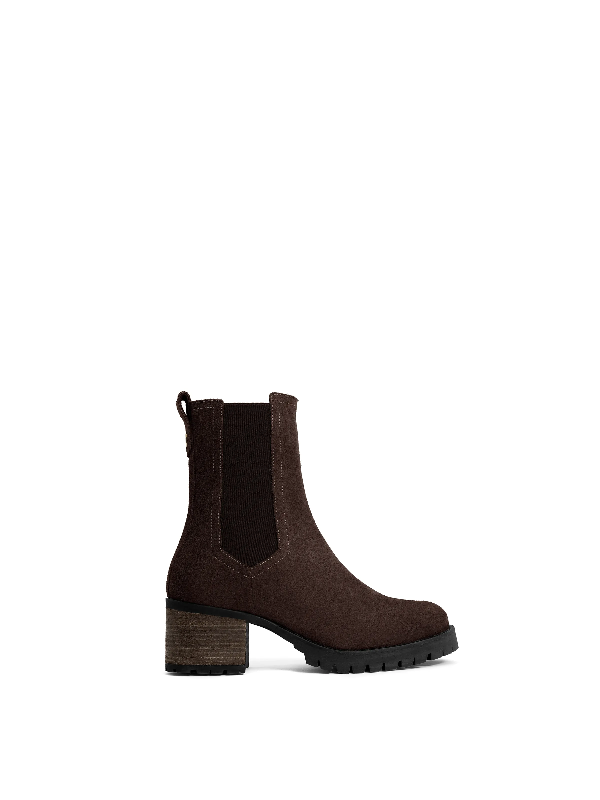 Boudica Suede Heeled Ankle Boot - Image 9